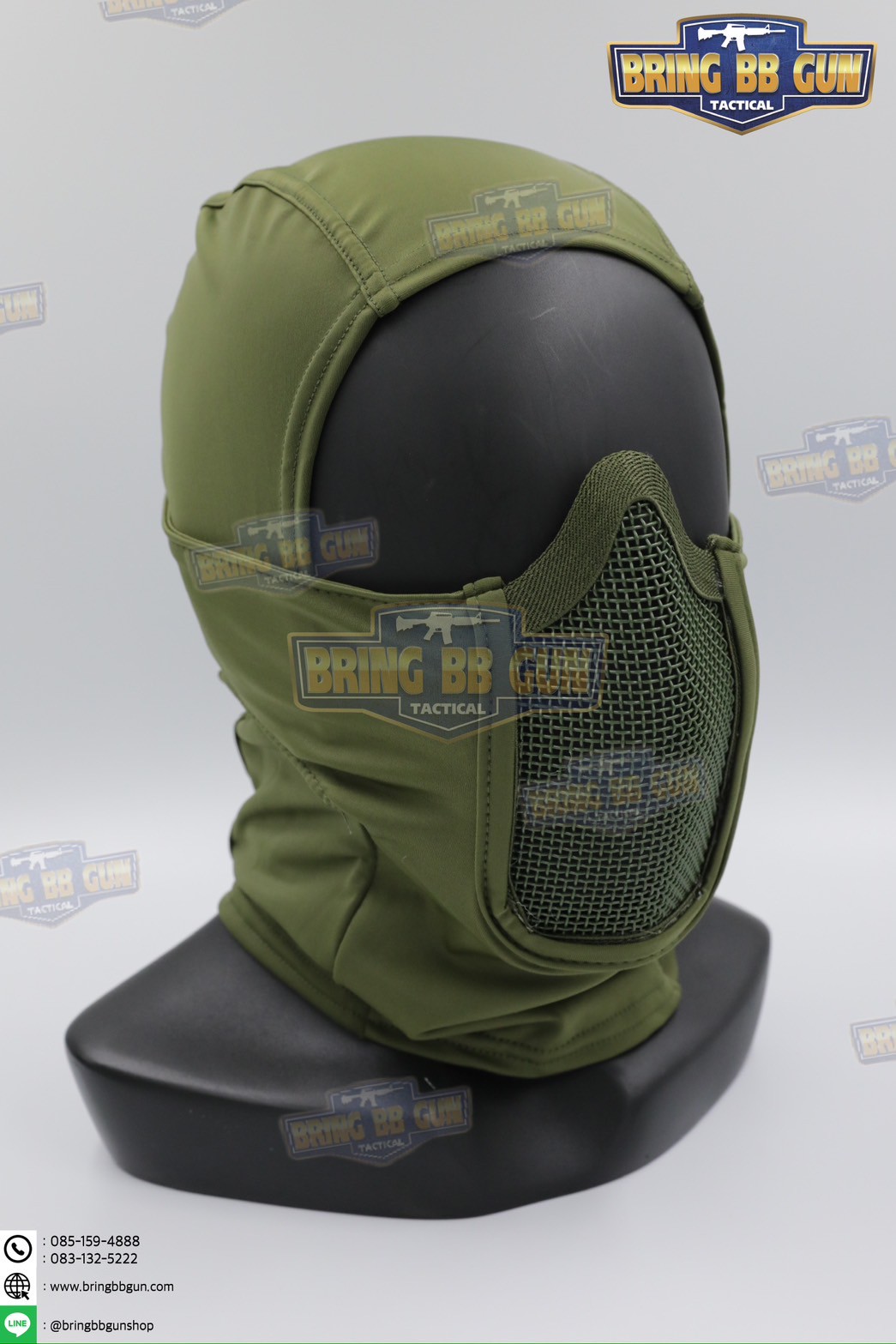 โม่ง+ตระแกรงเหล็กกันปาก (Tactical Headgear)