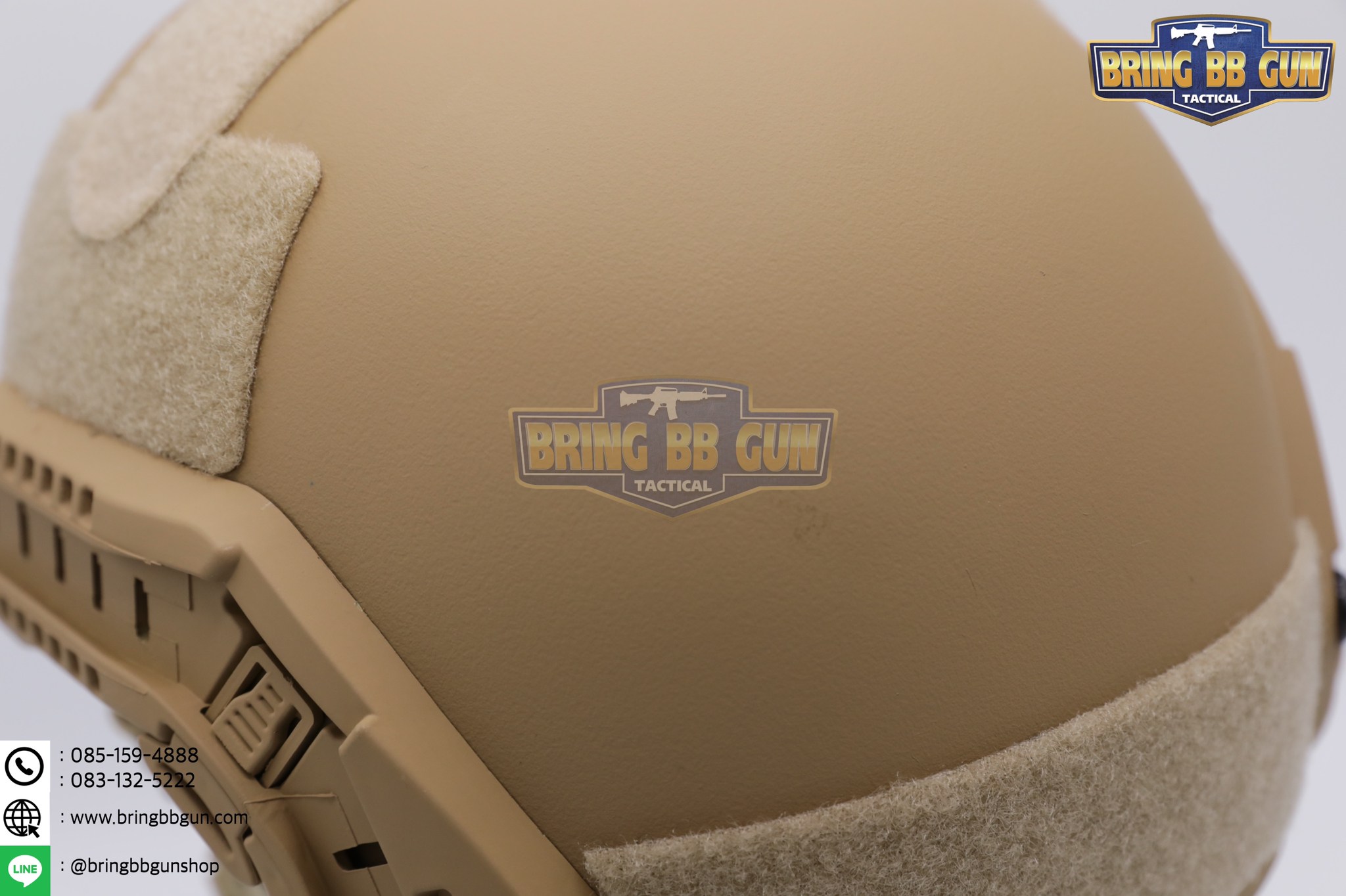 หมวก Fast ปรับท้ายทอยได้(หมวกฟาส) (Fast Helmet MH type) รุ่น Upgrade Version No holes ปรับรัดท้ายทอย