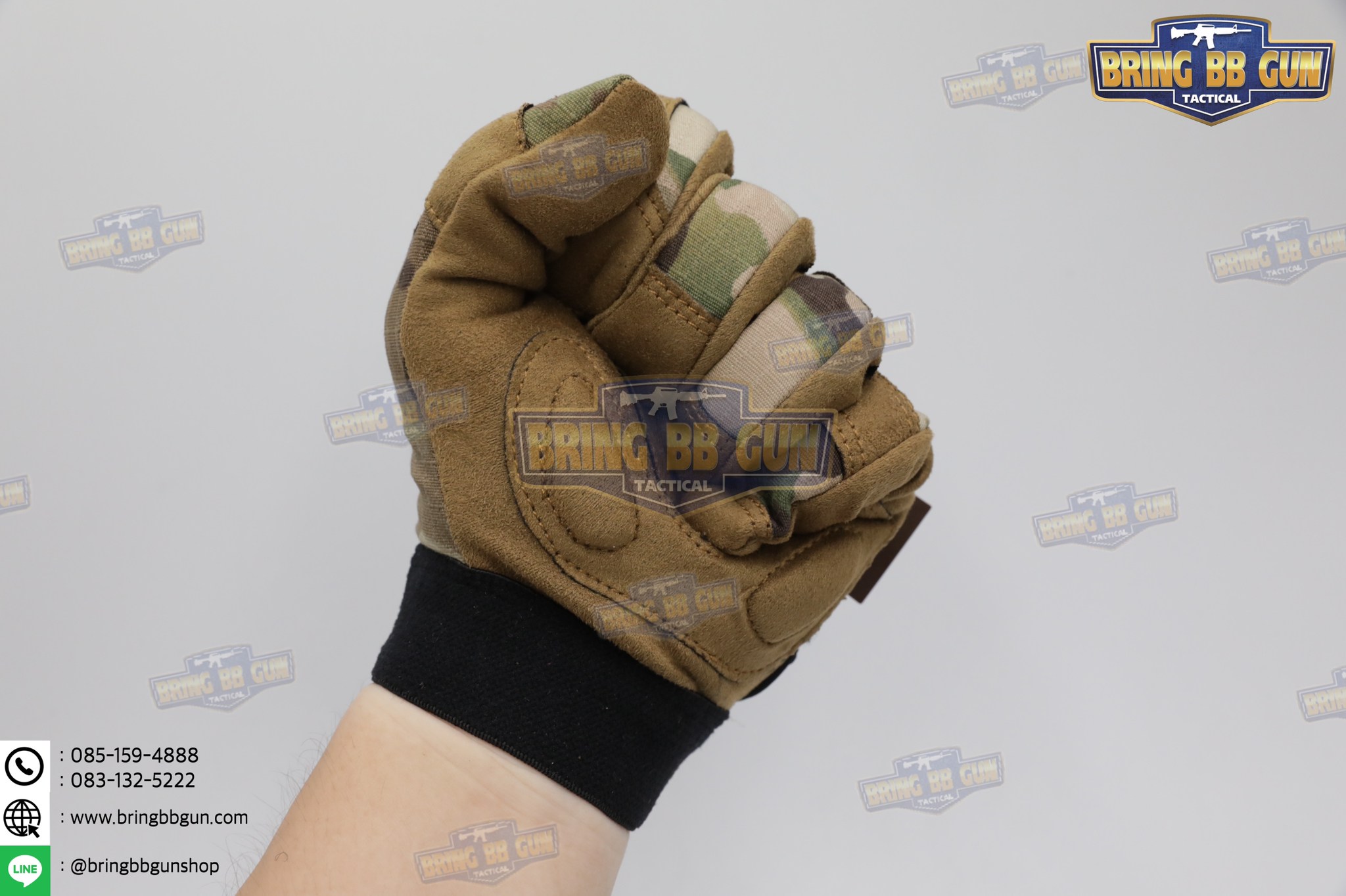 ถุงมือเต็มนิ้ว ยี่ห้อ Emerson รุ่น Tactical Lightweight Camouflage Gloves (Tactical Gloves)
