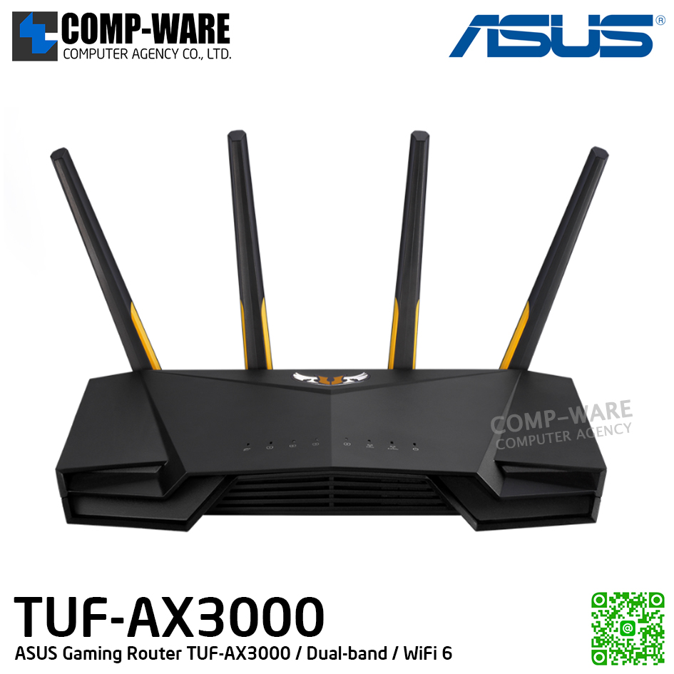 ASUS Gaming Router TUF-AX3000 / Dual-band / WiFi 6 - 3Y Warranty