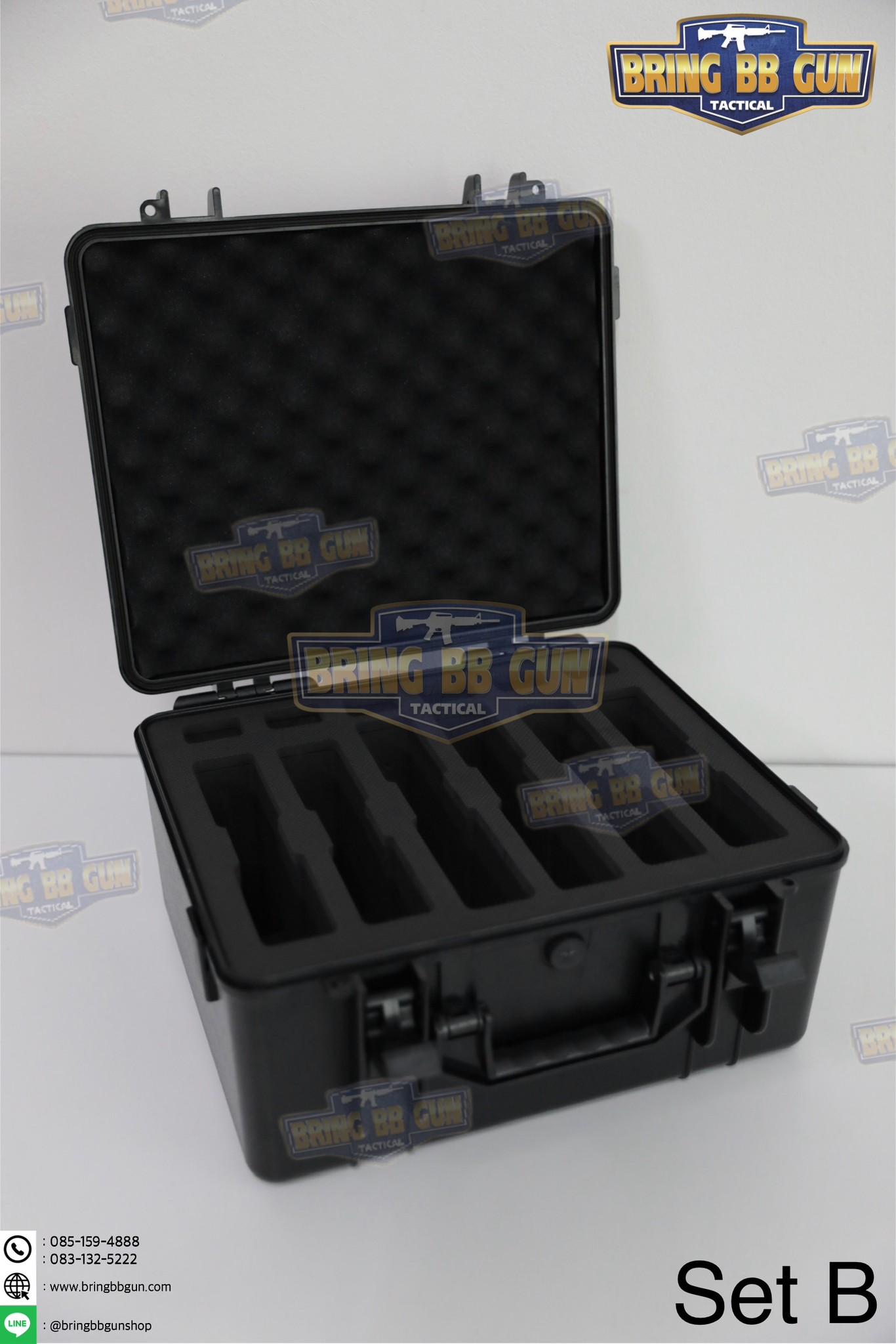 เคสกันกระแทก B8 (กล่องปืนสั้น B8) (Storage Box Built-in Sponge)