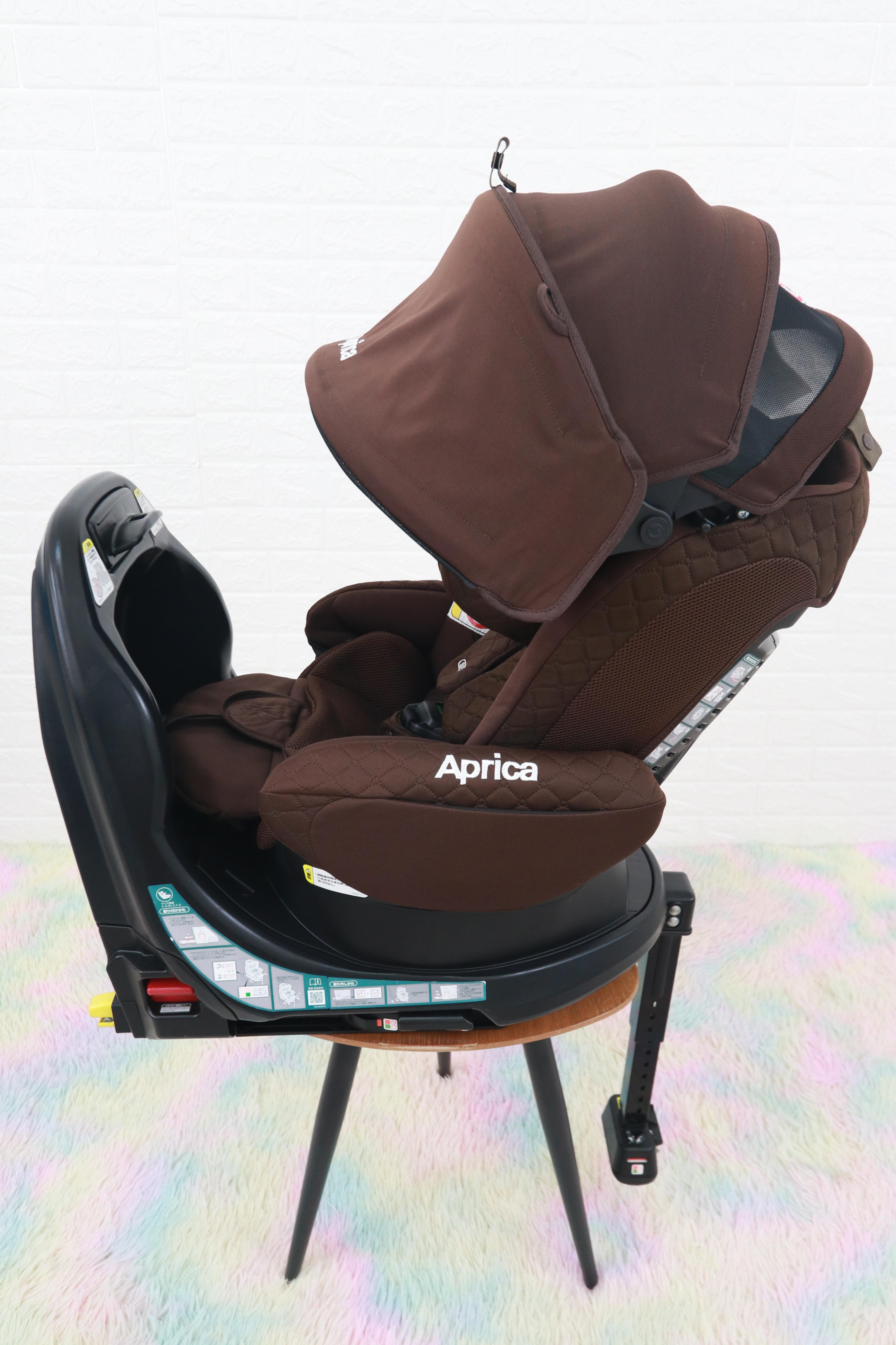 คาร์ซีทมือสอง Aprica Fladea Grow DX (Isofix) สีน้ำตาล