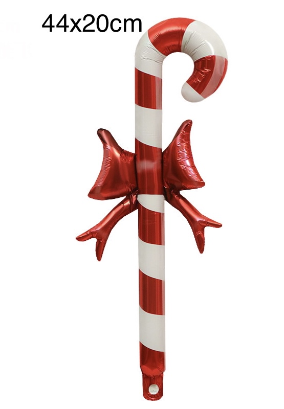 ลูกโป่งฟอยล์ candy cane bow