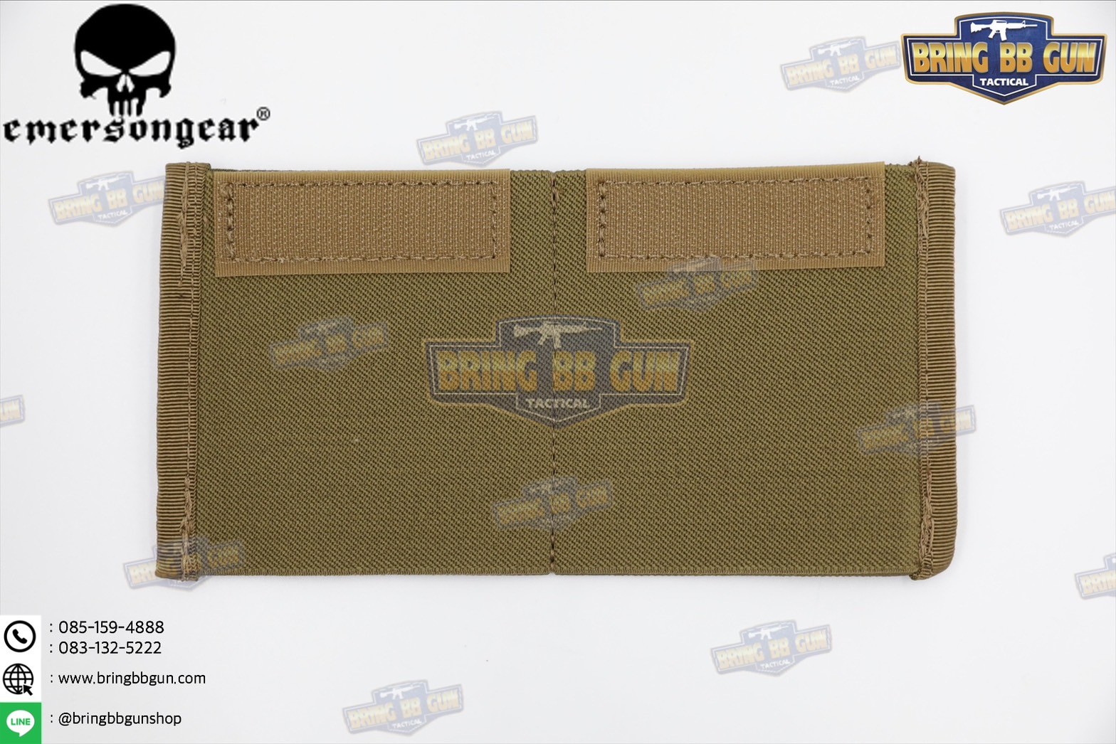 กระเป๋าจิงโจ้ติดเสื้อเวส ทรงสี่เหลี่ยม ยี่ห้อ Emerson (Emersongear Tactical Action Pouch) (Armor Carrier Drop Pouch) (Lower Accessories Pouch) (Drop Pouch)