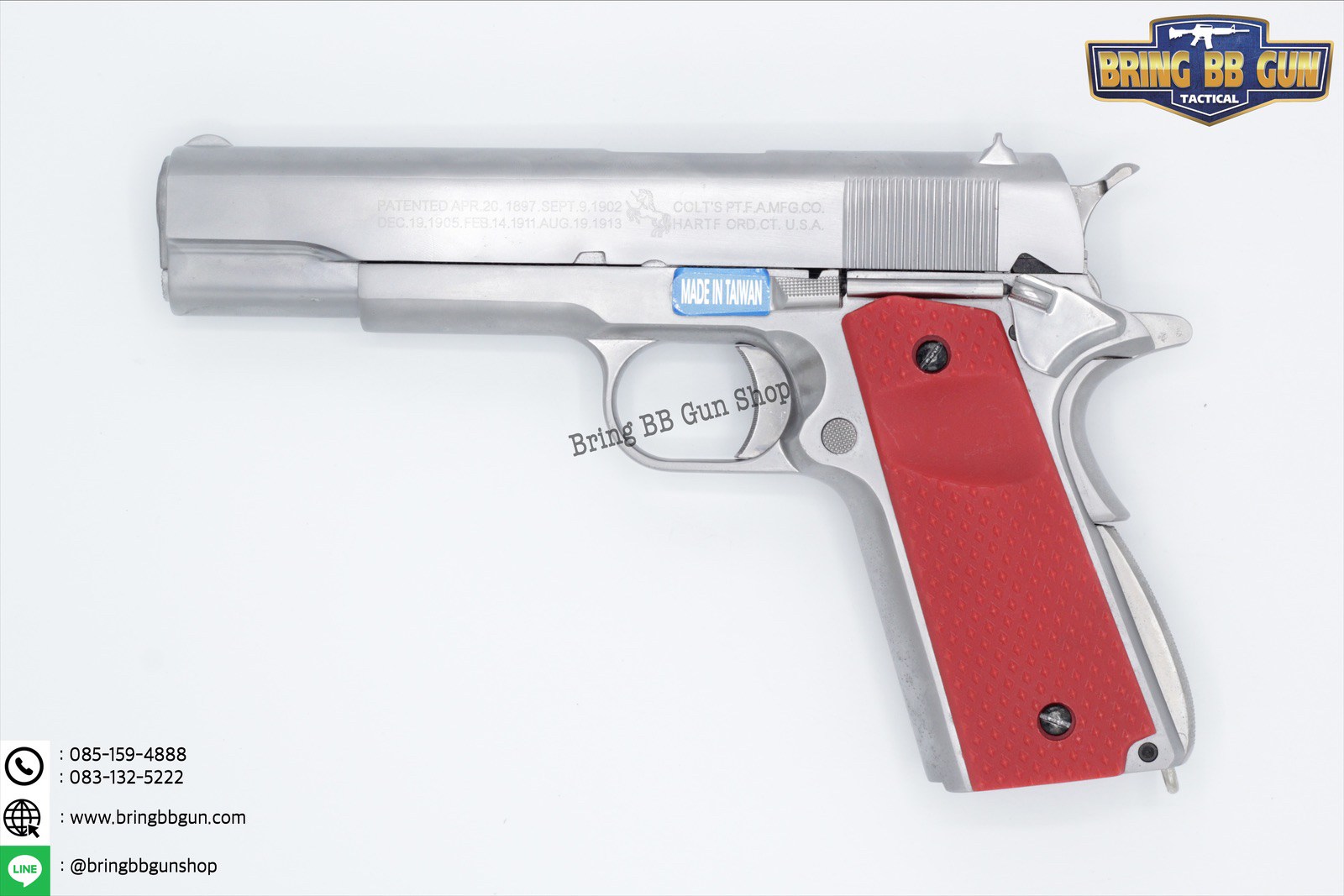 ประกับปืน M1911 รุ่น F01 (ลายข้าวหลามตัดเล็ก)