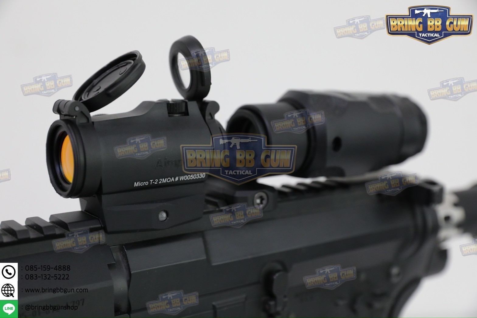 ขาจับดอท+ขาจับซูมหลังดอท Arisaka (แบบ Low) (สำหรับดอท Aimpoint Micro T1/T2 และ ซูมหลังดอท Aimpoint) (Low Aimpoint Micro Mount) (Low Magnifier Mount) (Aimpoint T-2 Magnifier Mount) (Red Dot Flip Mount) (RDF) (Micro Footprint) (Optic Mount)