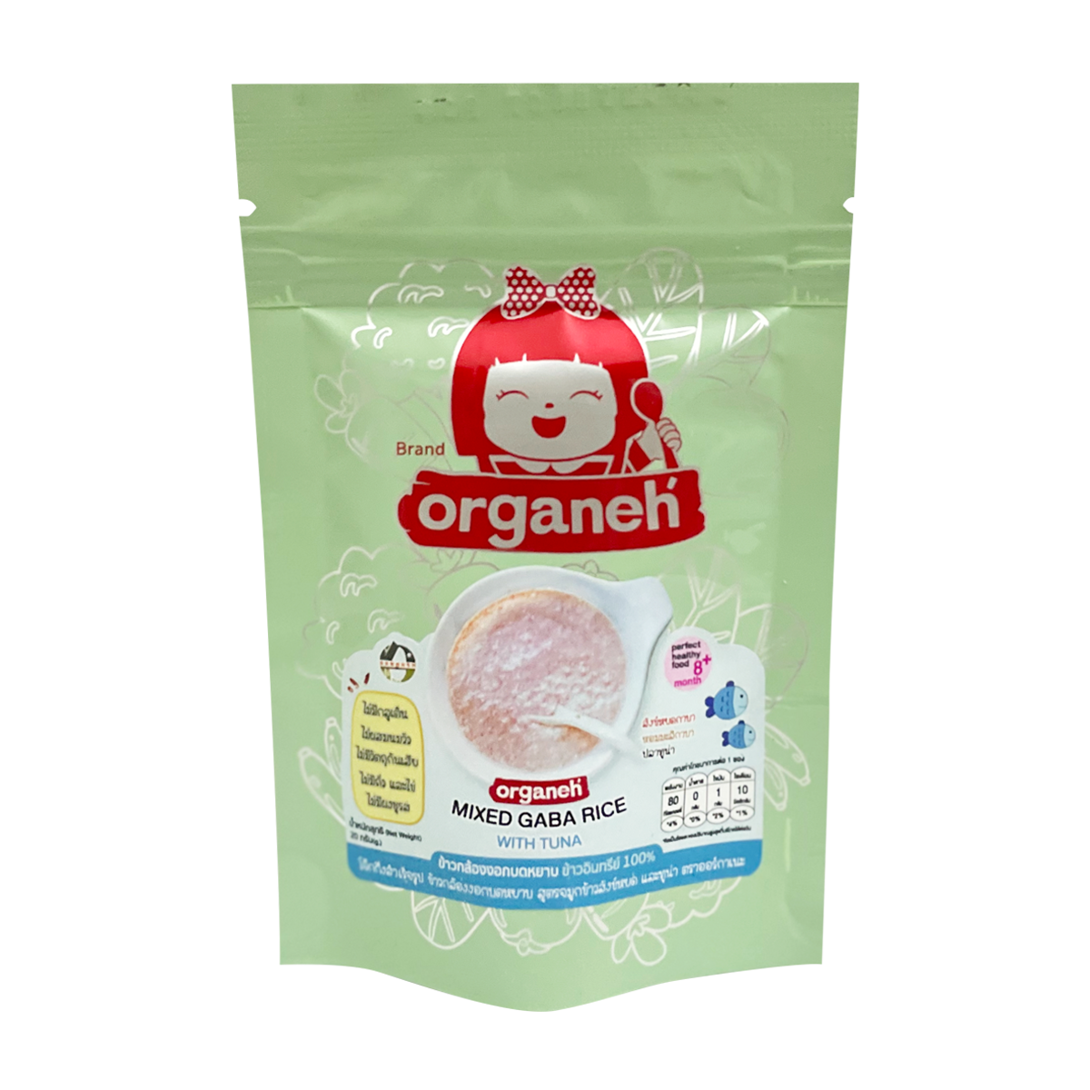 ข้าวกล้องงอกบดหยาบ สำหรับน้อง 8 เดือน (ขนาดพกพา)