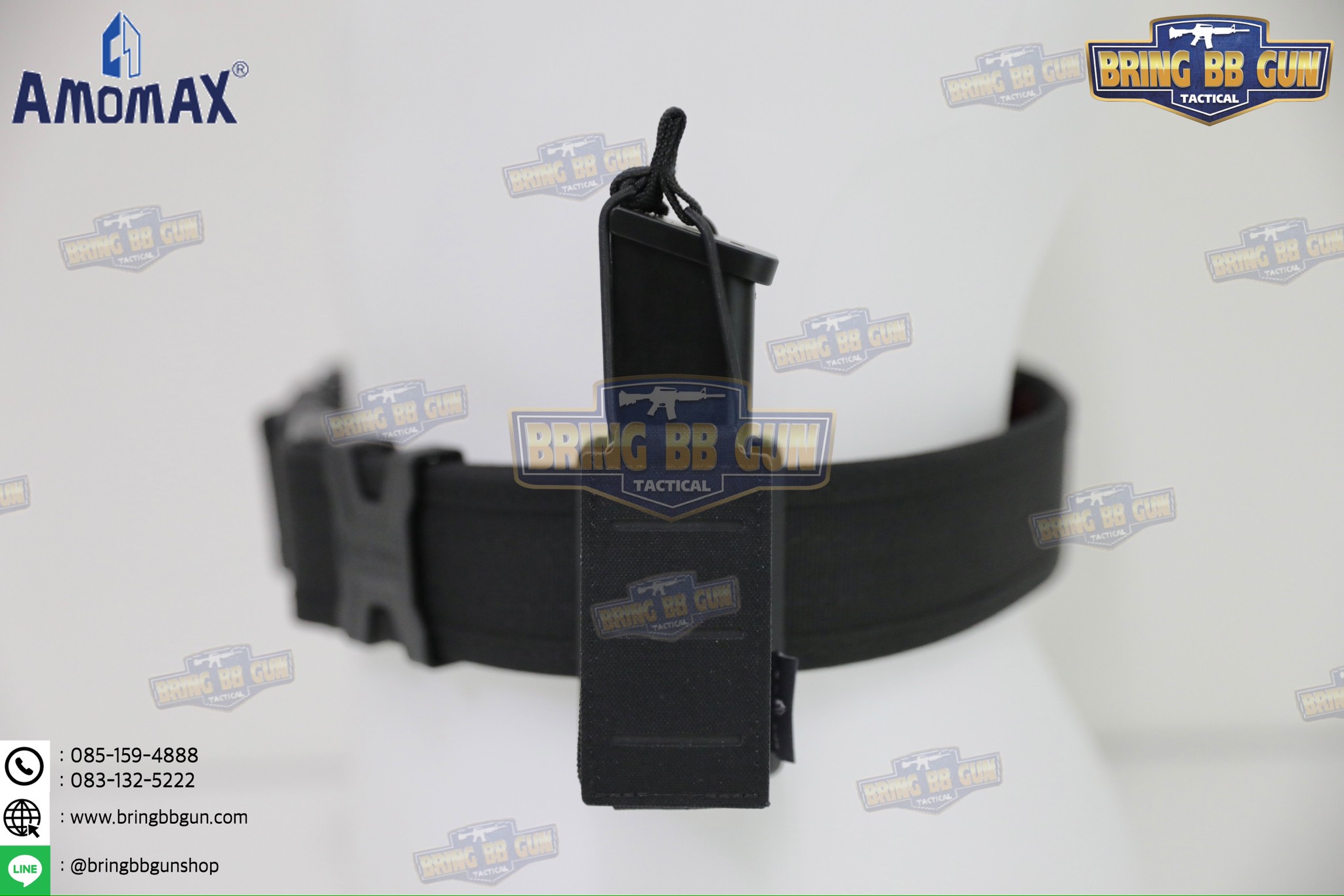 เพ้าแม็กกาซีนเดี่ยว ยี่ห้อ Amomax รุ่น ปืนสั้น (Fabric Magazine Pouch)