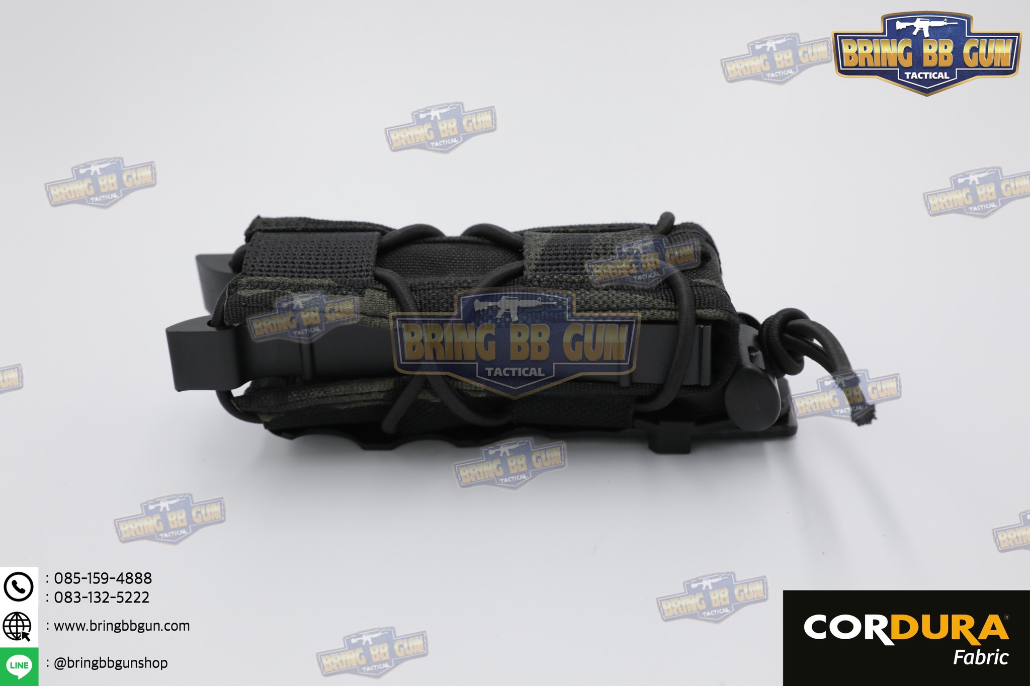 เพ้าแม็กกาซีน ทรง Tiger รุ่น 9mm. (ซองแม็กกาซีนเดี่ยวทรง TACO) (Tiger Type 9mm.) (Tiger Type 9mm. Magazine Pouch) (Magazine Pouch)