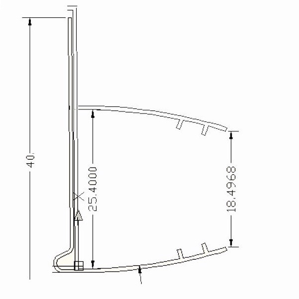 รางป้ายราคาชั้นไม้ ลามิเนด ขนาดไม้ 20-25 มม. ขนาด 90, 100 , 120 cm. มีกันตกในตัว