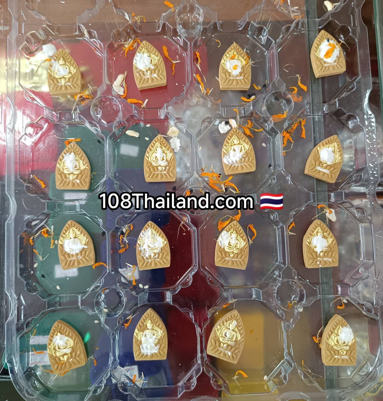 พระผงเจ้าสัว พิมนำฤกษ์ วัดดอนใหญ่ เนื้อว่าน108 ฝังตะกรุดเงิน ข้าวสารหิน