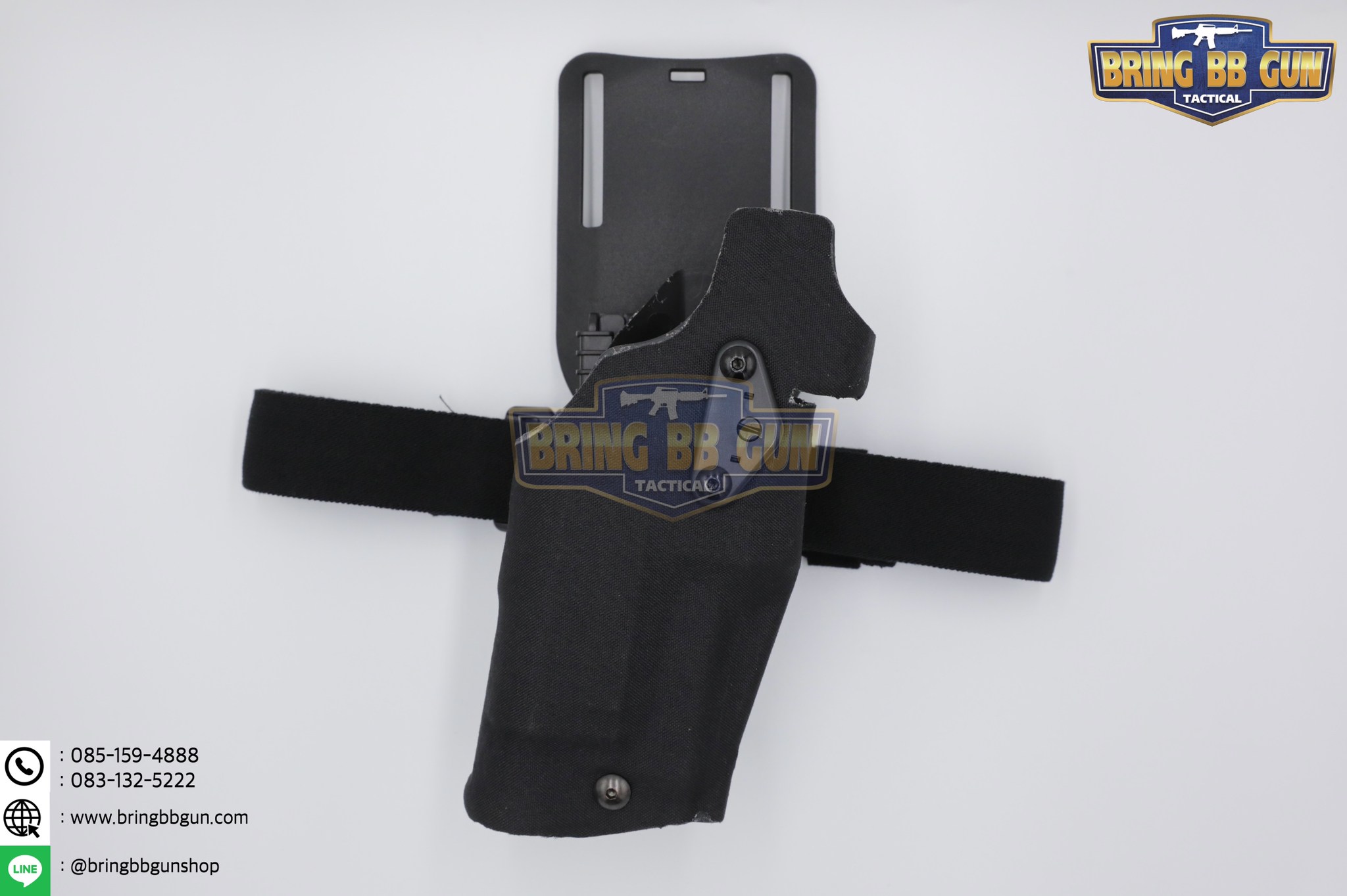 ซองปืนพกนอกปลดนิ้วโป้ง สำหรับGlock และ ไฟฉาย (Glock 17 + X300) ◼ มือขวา ◼