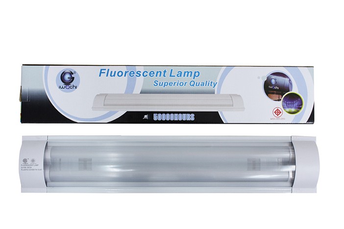 ชุดรางคู่ IWC-FRC-2x10W หน้าเรียบ เปลี่ยนหลอดได้