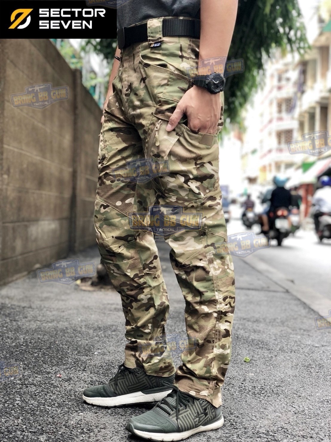 กางเกงขายาว Sector Seven รุ่น IX9C (ผ้าตาราง) (ผ้าบาง)