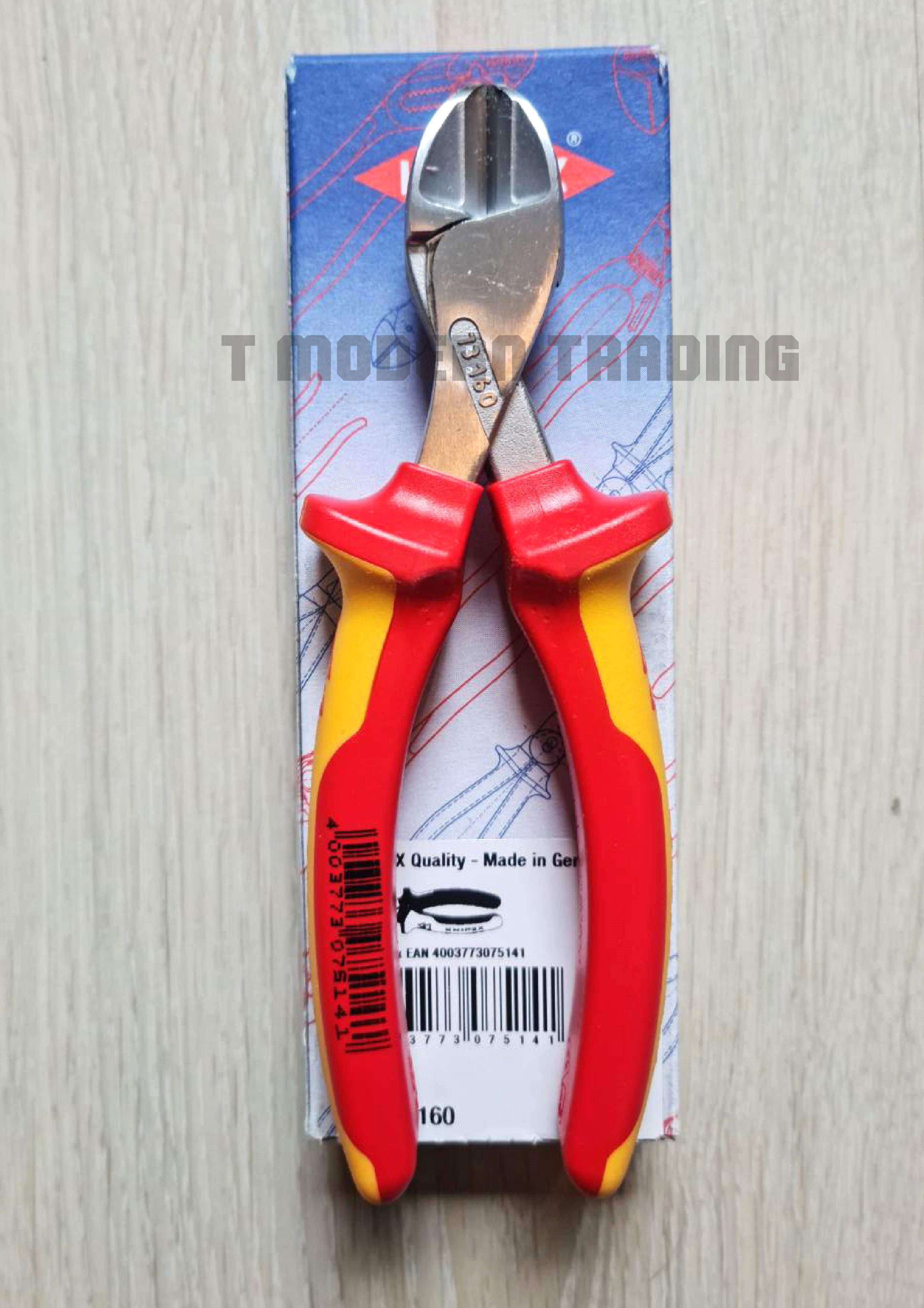 KNIPEX คีมปากเฉียงผ่อนแรง X-cut 6" ด้ามกันไฟ1000V
