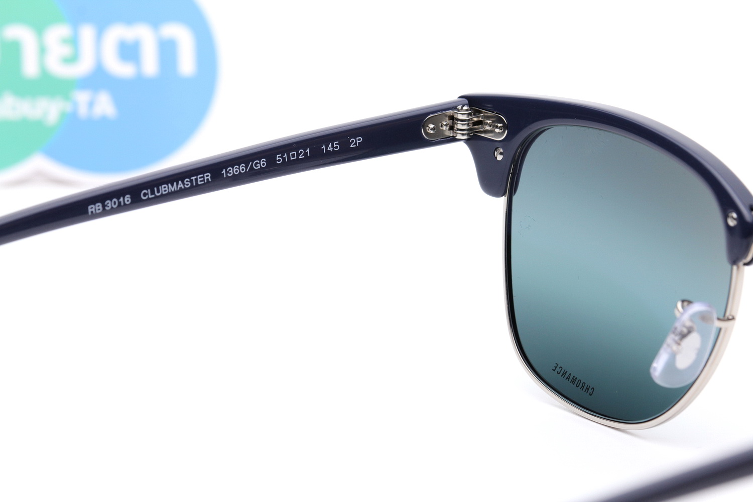 RayBan Clubmaster RB3016 1366G6 Chromance Polarized Lens