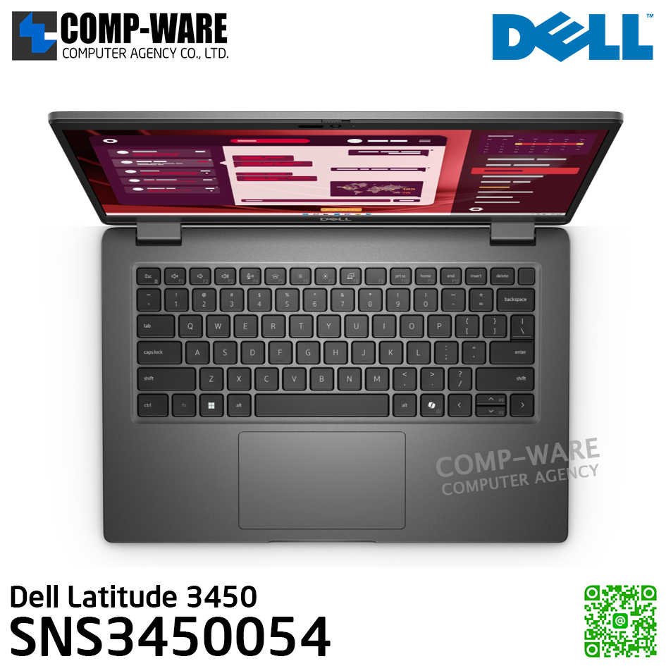 Dell Latitude 3450 (SNS3450054) - Intel Core i7-1355U / 16GB (1x16GB) DDR5 / 512GB SSD M.2 / Intel® UHD Graphics / 14", FHD 1920x1080 / Windows 11 Pro / 3Yr Pro Support