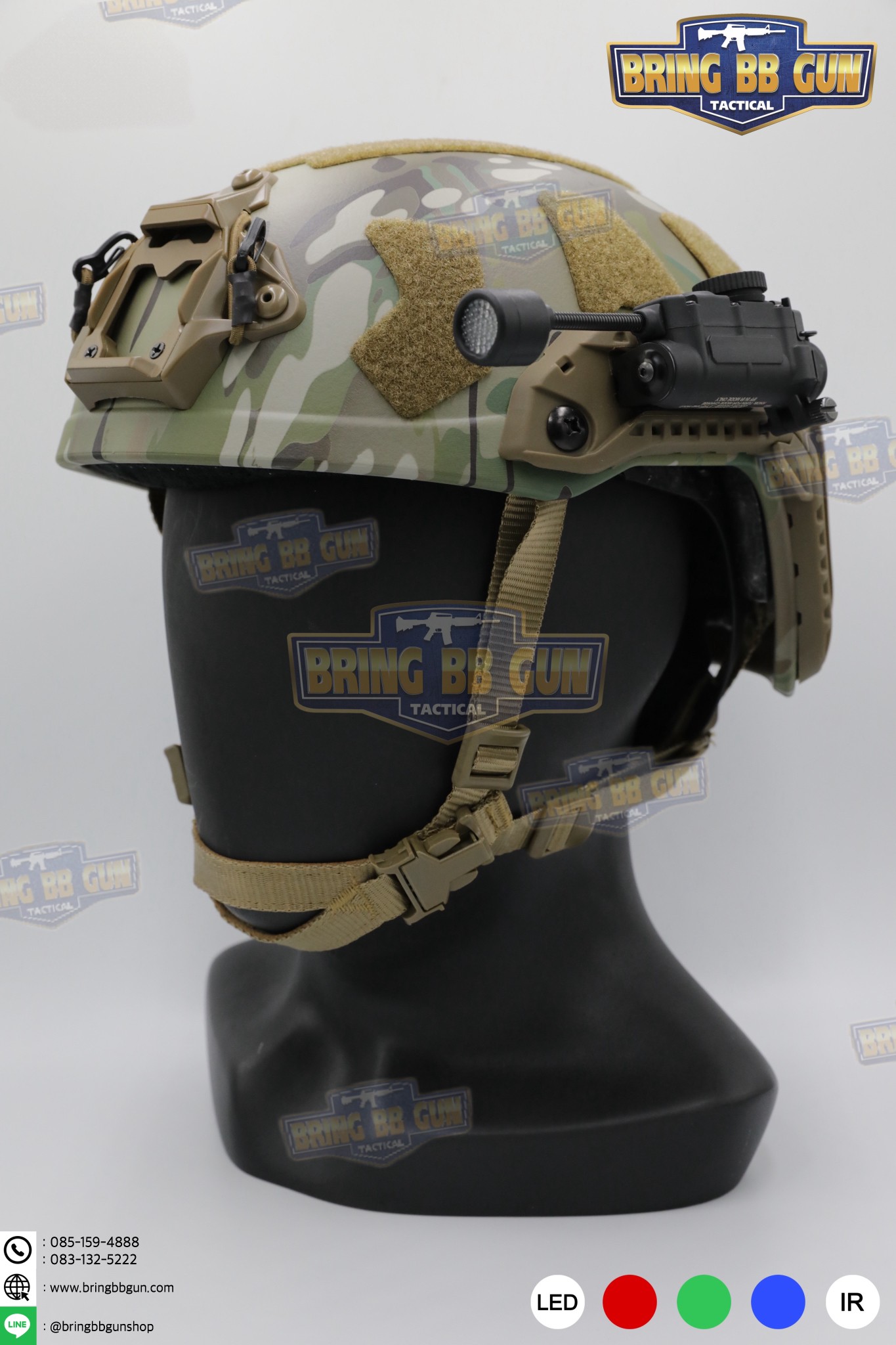 ไฟฉายติดหมวก Sidewinder Stalk (Military Helmet Light System with Flexible Stalk) (ไฟฉายติดหมวกทรงStreamlight)