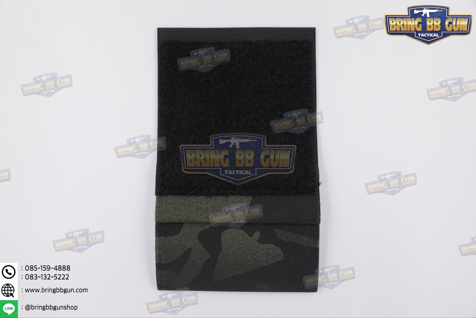 สายรัดเก็บทูนิเก้ แบบติดเข็มขัดยุทธวิธี/เสื้อเวส Version 2 ยางยืด(สำหรับเก็บทูนิเก้) แบบติดเข็มขัดยุทธวิธี/เสื้อเวส สายรัดจัดเก็บอุปกรณ์ทูนิเก้ แบบตีนตุ๊กแก (Belt Mounted Elastic Tourniquet Version 2) (Elastic TQ Holder) (Tourniquet Holder)