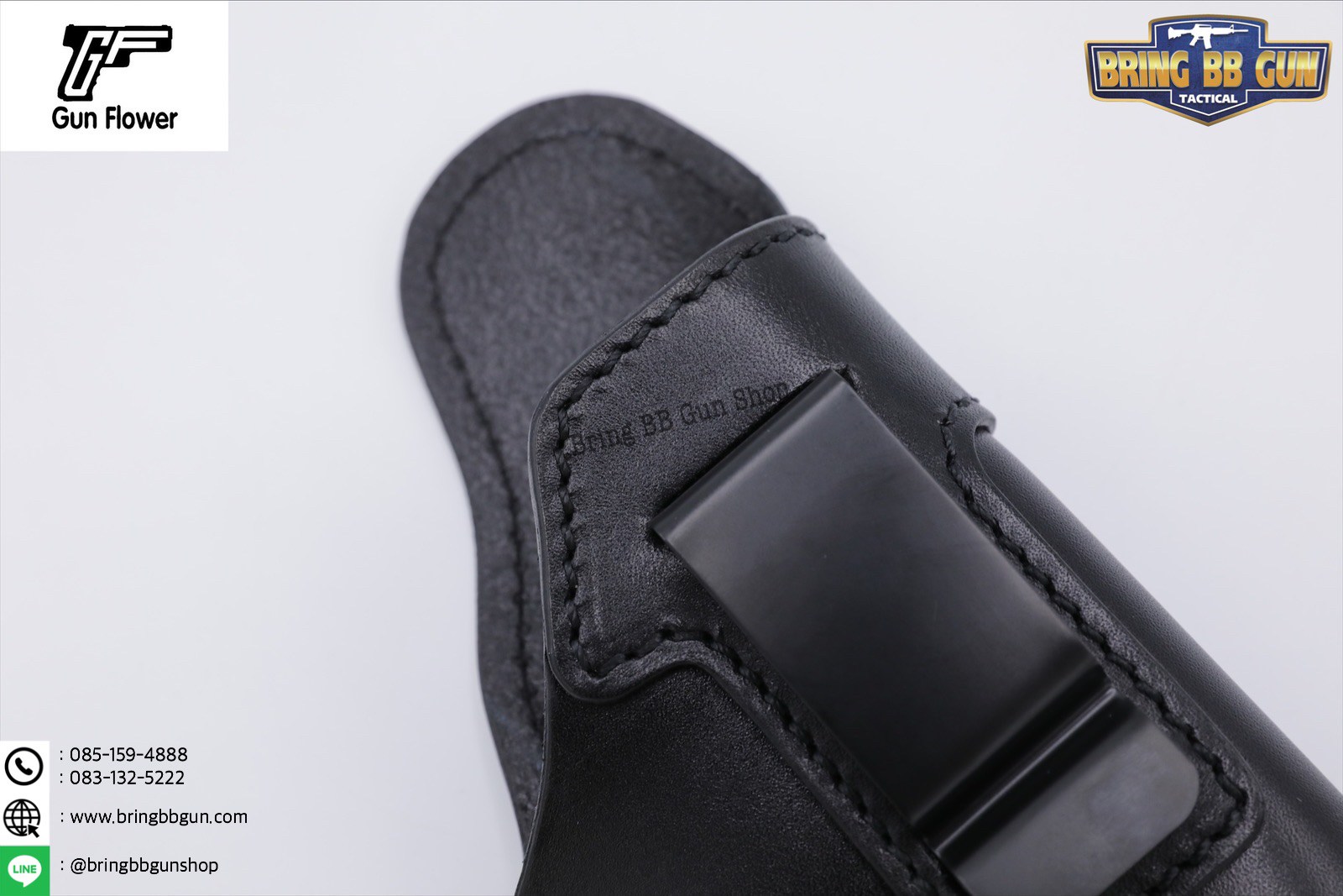 ซองปืนพกใน IWB ยี่ห้อ Gun&Flower รุ่นหนังแท้ (Gun&Flower Leather Holster) รุ่น S (Glock26/ Glock43) , Sig Sauer P365