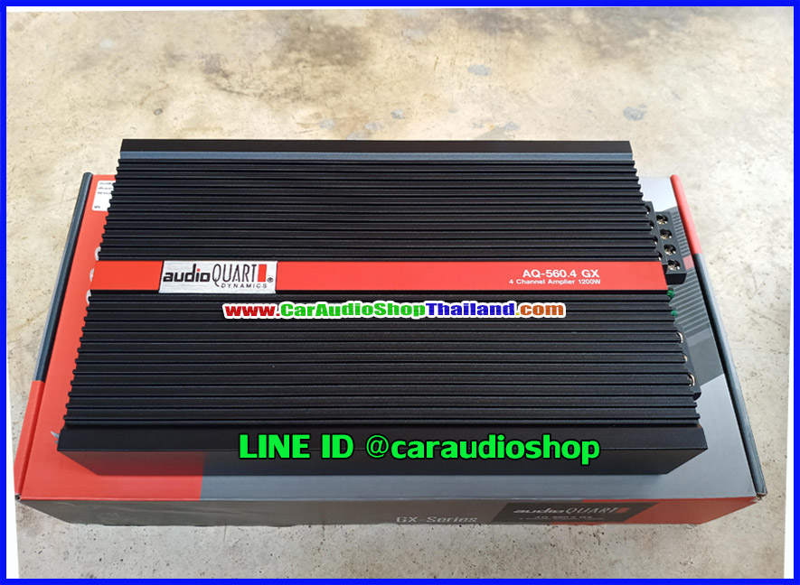 แอมป์ 4 CH ราคาประหยัด AUDIO QUART 560.4 GX