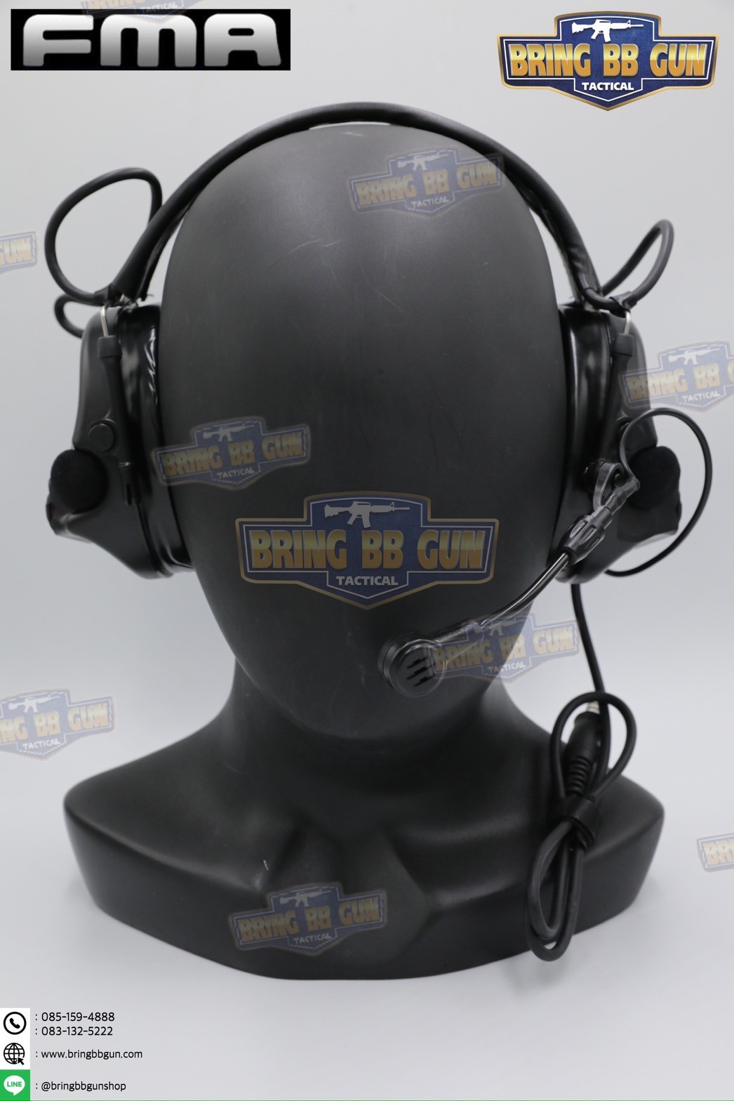 หูฟังสื่อสารตัดเสียงได้ ทรง Comtac III ยี่ห้อ FMA (Peltor ComTac III Tactical Advanced Combat Headset) (tactical communication shooting headset noise reduction) (Comtac III)