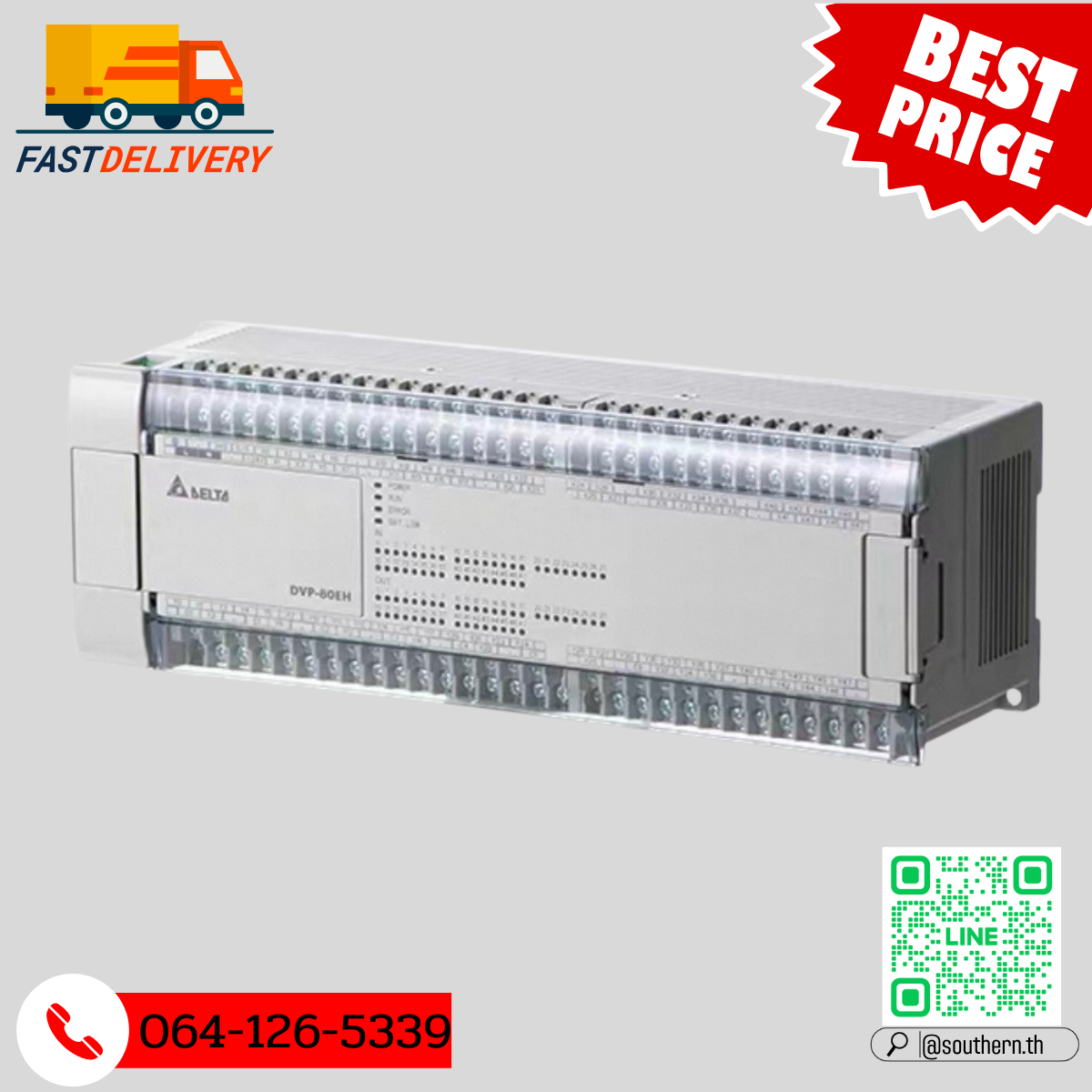 Delta PLC DVP80EH00R3 40DI/40DO 220V (Relay)