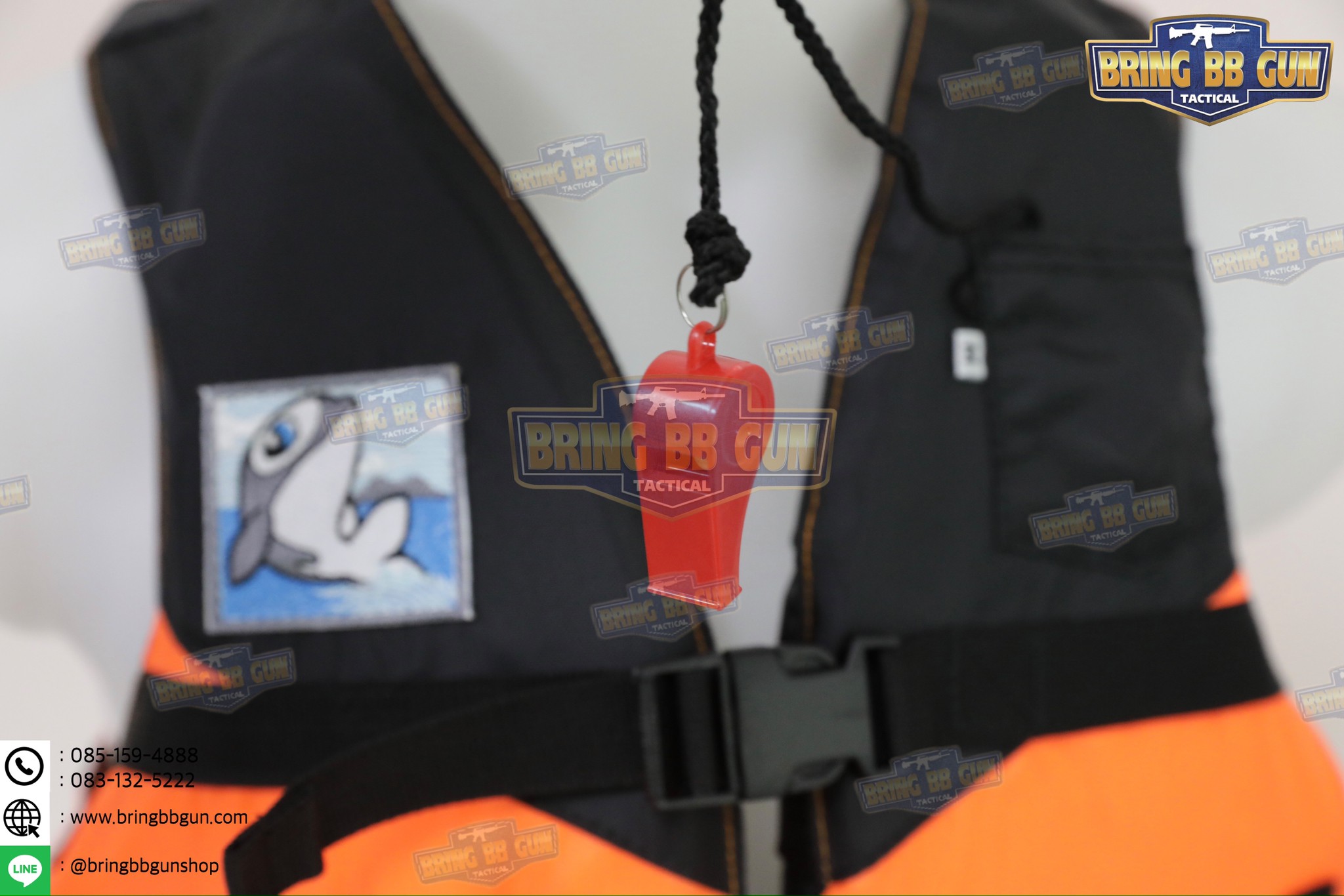 เสื้อชูชีพ ยี่ห้อ ปลาโลมา (เสื้อพยุงตัว) (เสื้อชูชีพ อุปกรณ์ช่วยชีวิต) (Life Jacket) (Life Vest)