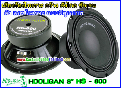 ลำโพงเสียงกลาง 8 นิ้ว HOOLIGAN HS-800