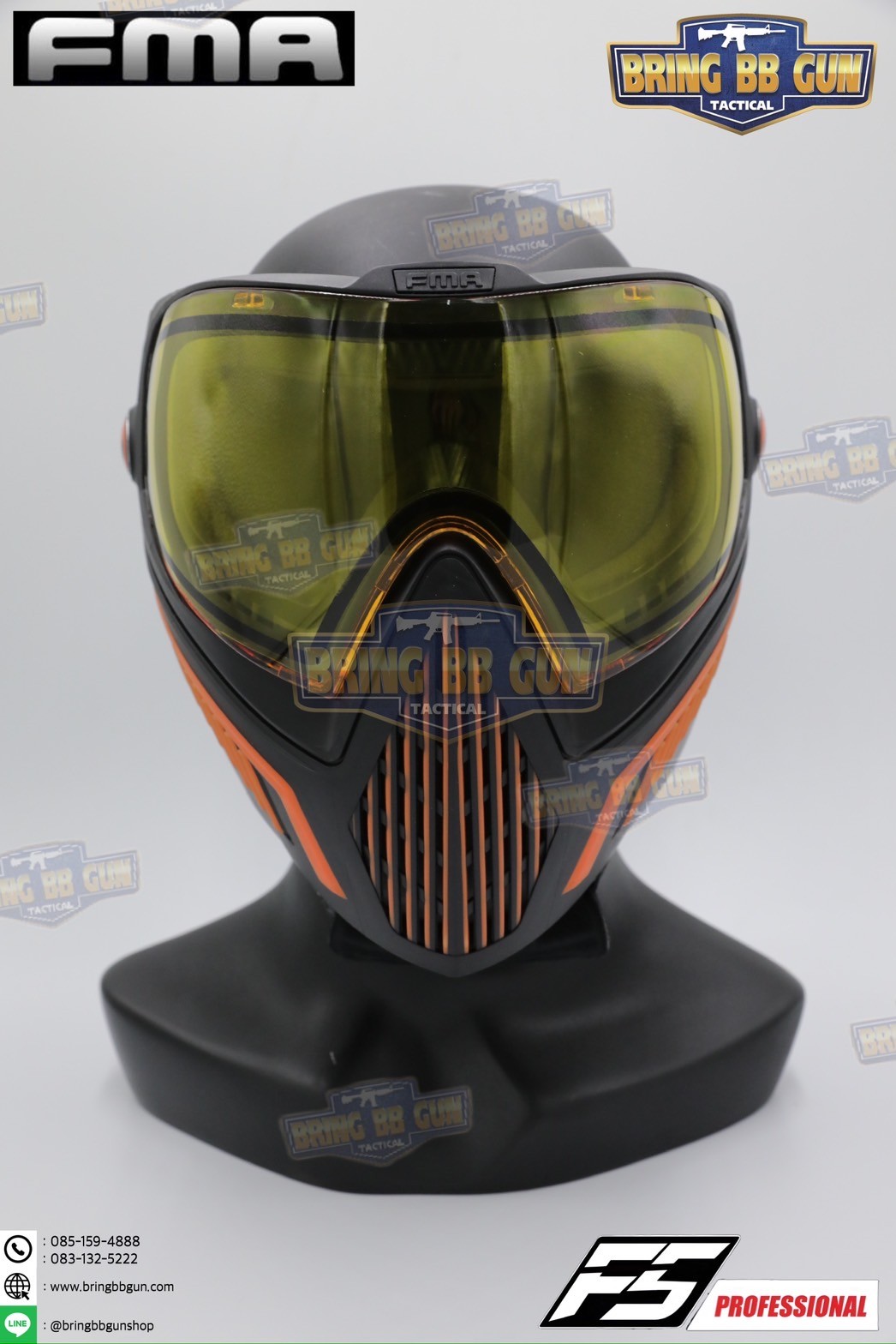หน้ากาก F5 ยี่ห้อ FMA (FMA F5 STORM GOGGLE MASK) (F5 Professional) (Storm Goggle Mask)