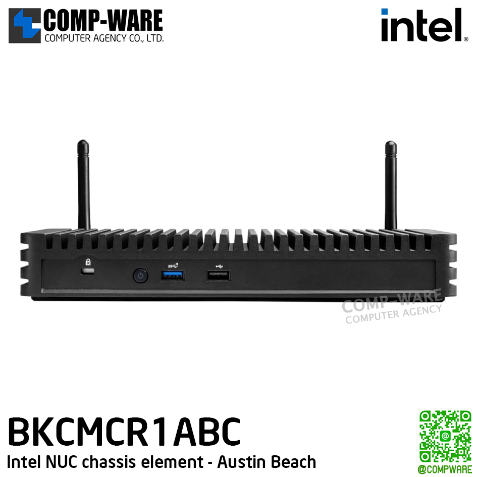 Intel NUC chassis element - Austin Beach, Intel NUC Rugged Chassis Element CMCR1ABC, 6 HDMI, no cord, 2 pack / 3Y Warranty / เครื่องเปล่า ไม่รวมสายต่อ - BKCMCR1ABC,999M9A