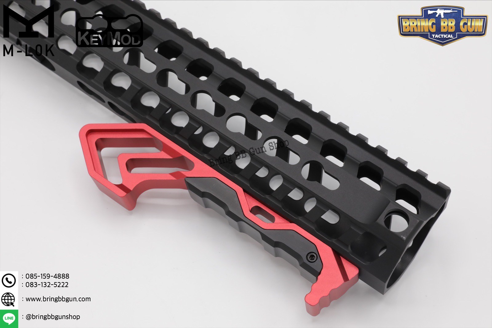 กริ๊ปมือหน้า Tyrant งาน CNC (ใช้ได้กับชุดหน้าระบบราง M-Lok และ Keymod)