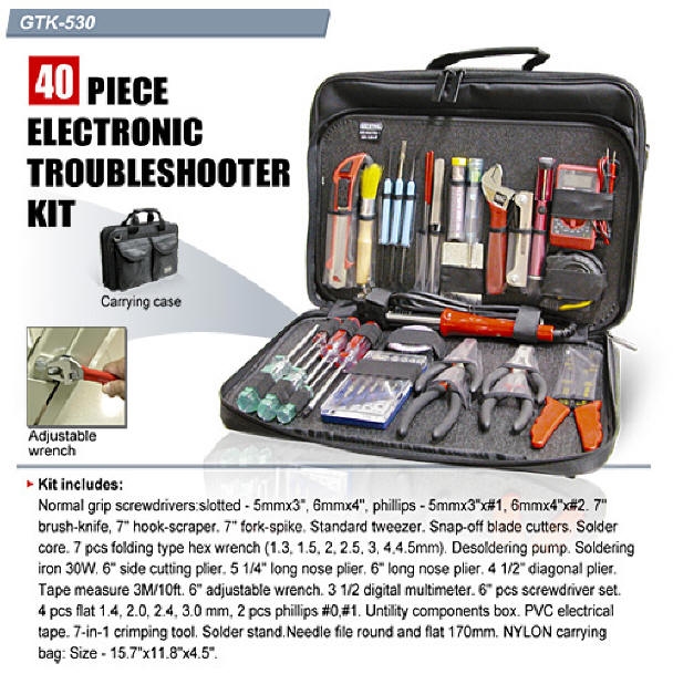 Goldtool GTK-530B ชุดเครื่องมือ 35ชิ้น สำหรับงานซ่อมอิเล็คทรอนิค