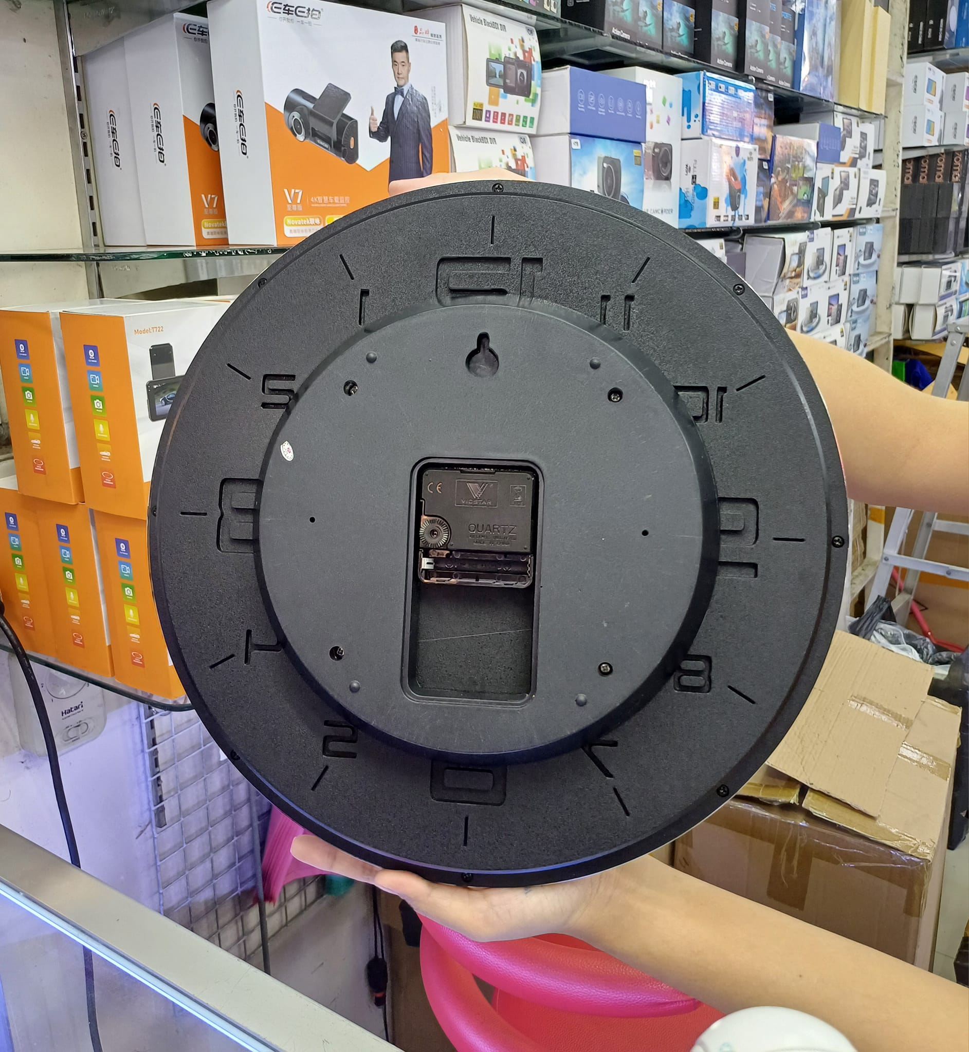 กล้อง CCTV แขวนผนัง นาฬิกาติดฝาบ้าน wifi รูเข็ม