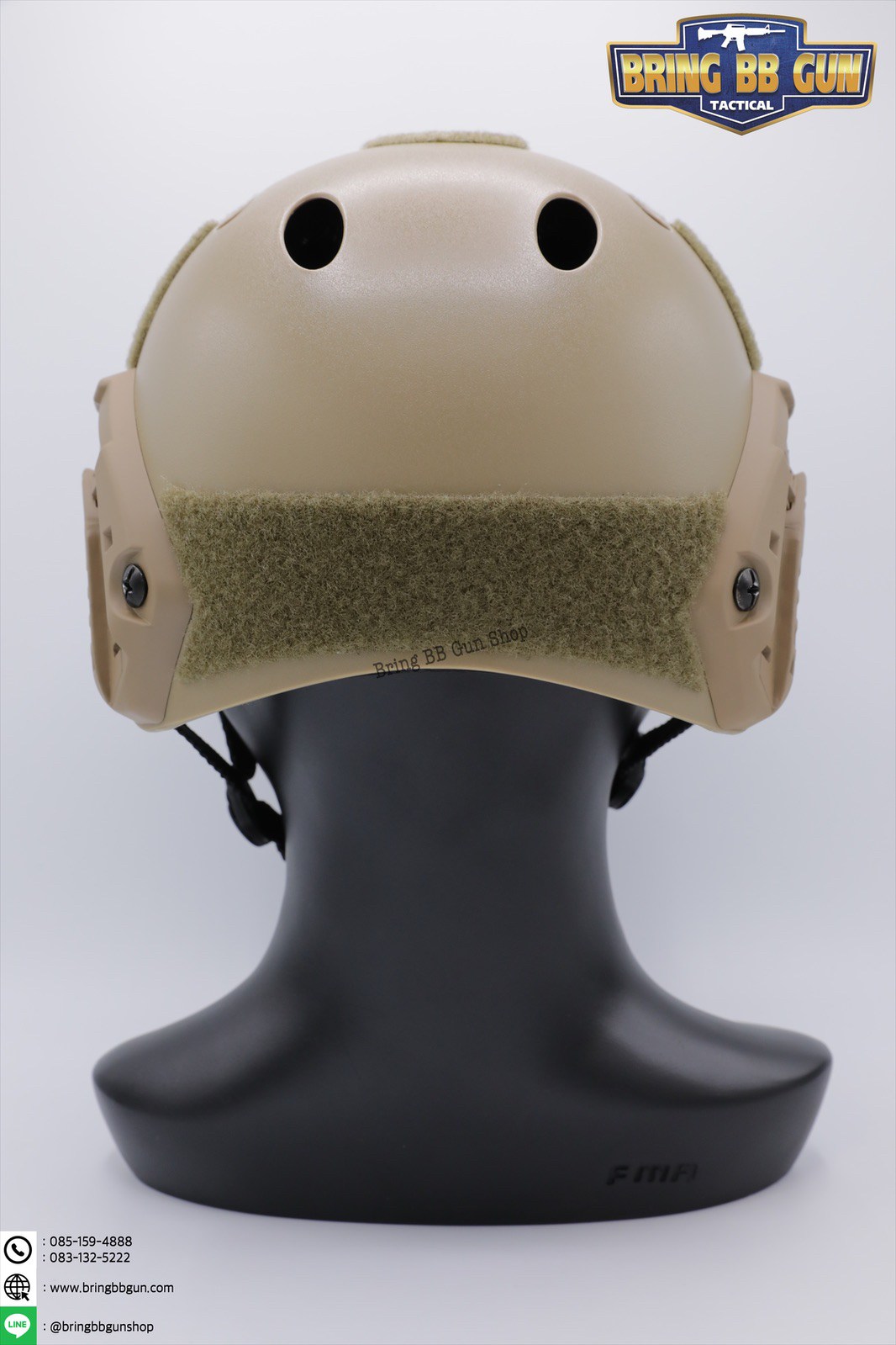 หมวก Fast (หมวกฟาส) (Fast Helmet PJ type) รุ่น Standard-pound holes