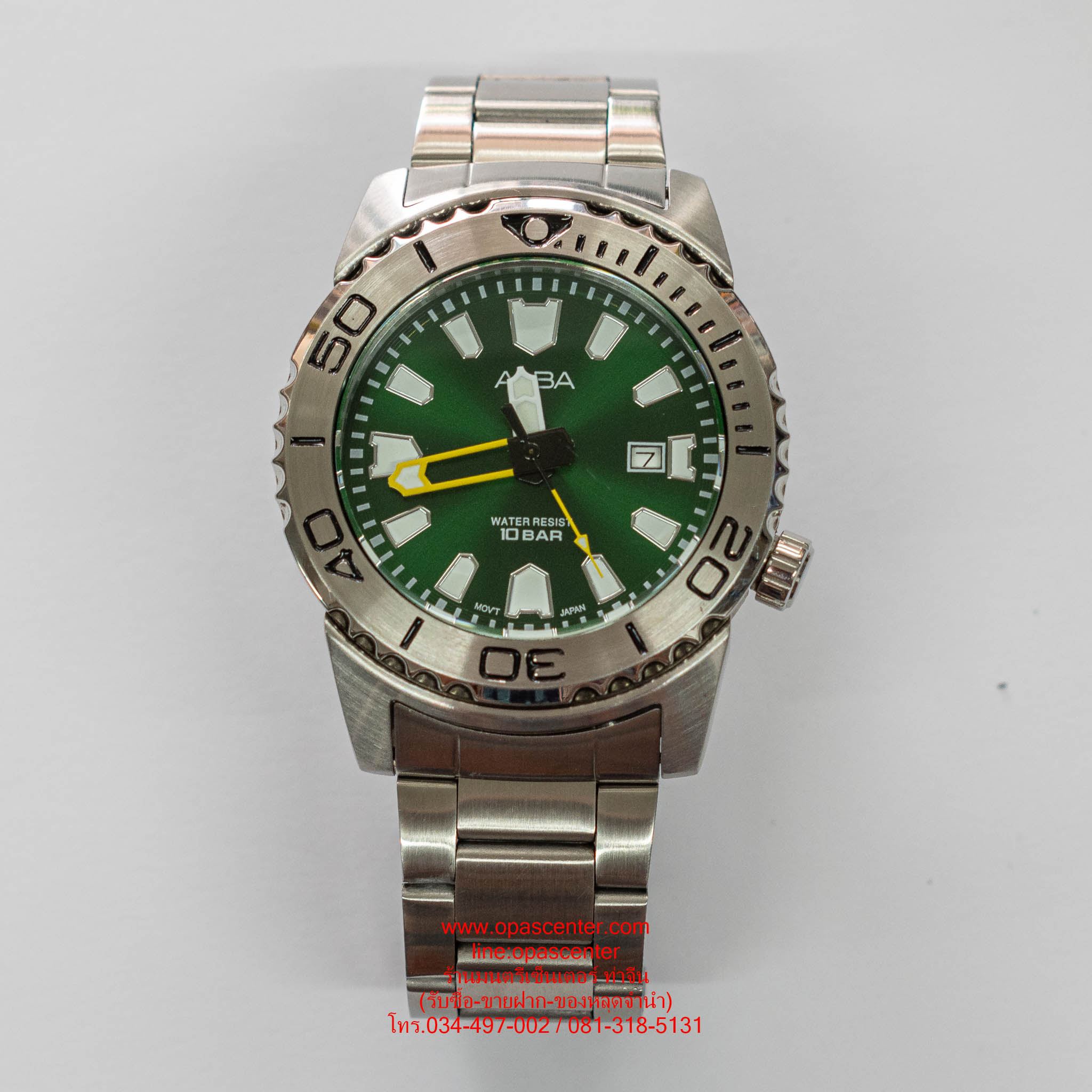 นาฬิกาข้อมือผู้ชาย Alba Active AG8M05X Quartz Men Watch มือสอง สภาพใหม่ มีกล่อง