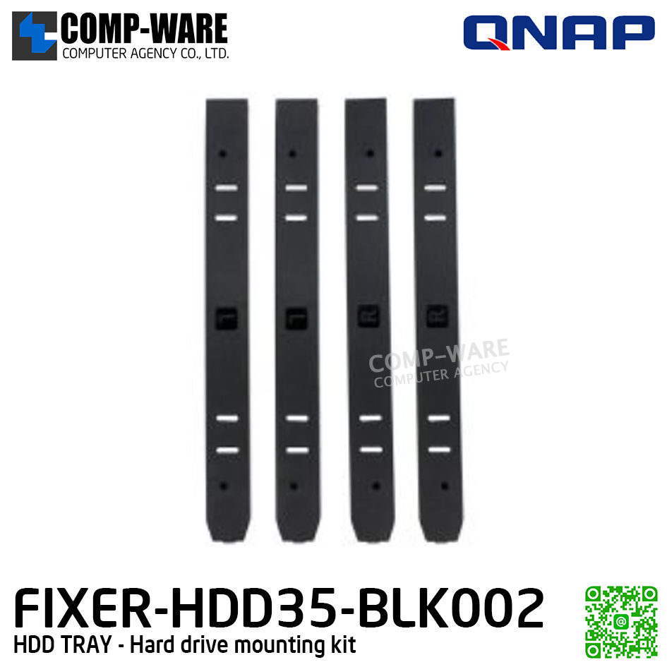 QNAP FIXER-HDD35-BLK002 Hard drive mounting kit (1Year Warranty) - Spare Part