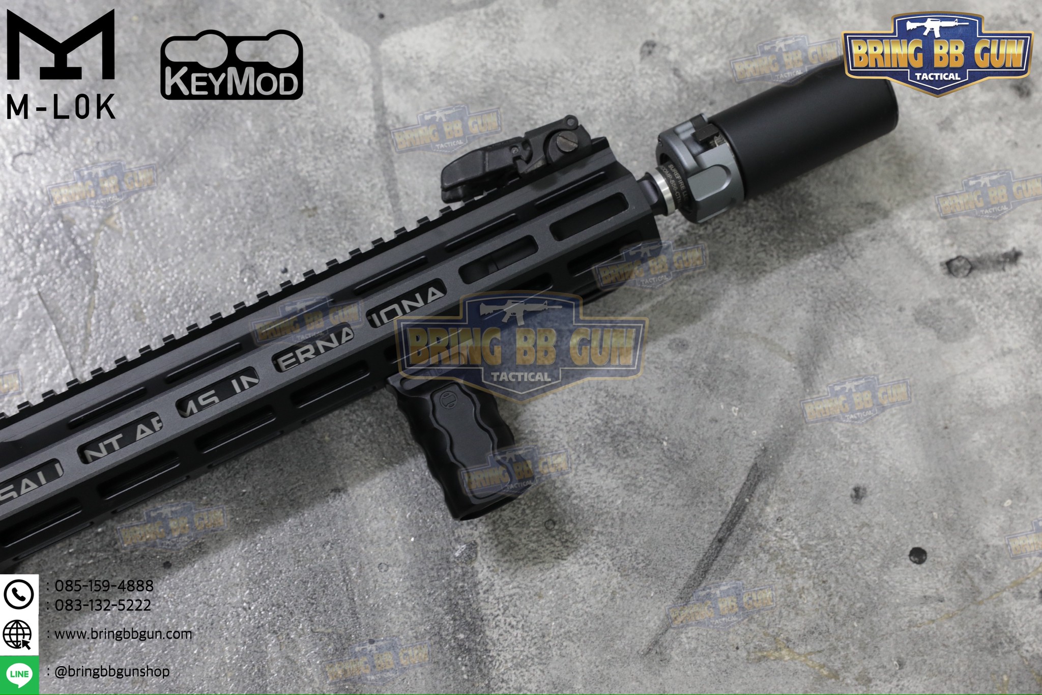 กริ๊ปมือหน้าทรง Railscales รุ่น RSB (RSB Vertical Grip) (กริ๊ปมือ Railscales RSB Vertical Foregrip) (ใช้ได้กับชุดหน้าระบบราง M-Lok และ ระบบราง Keymod เท่านั้น)