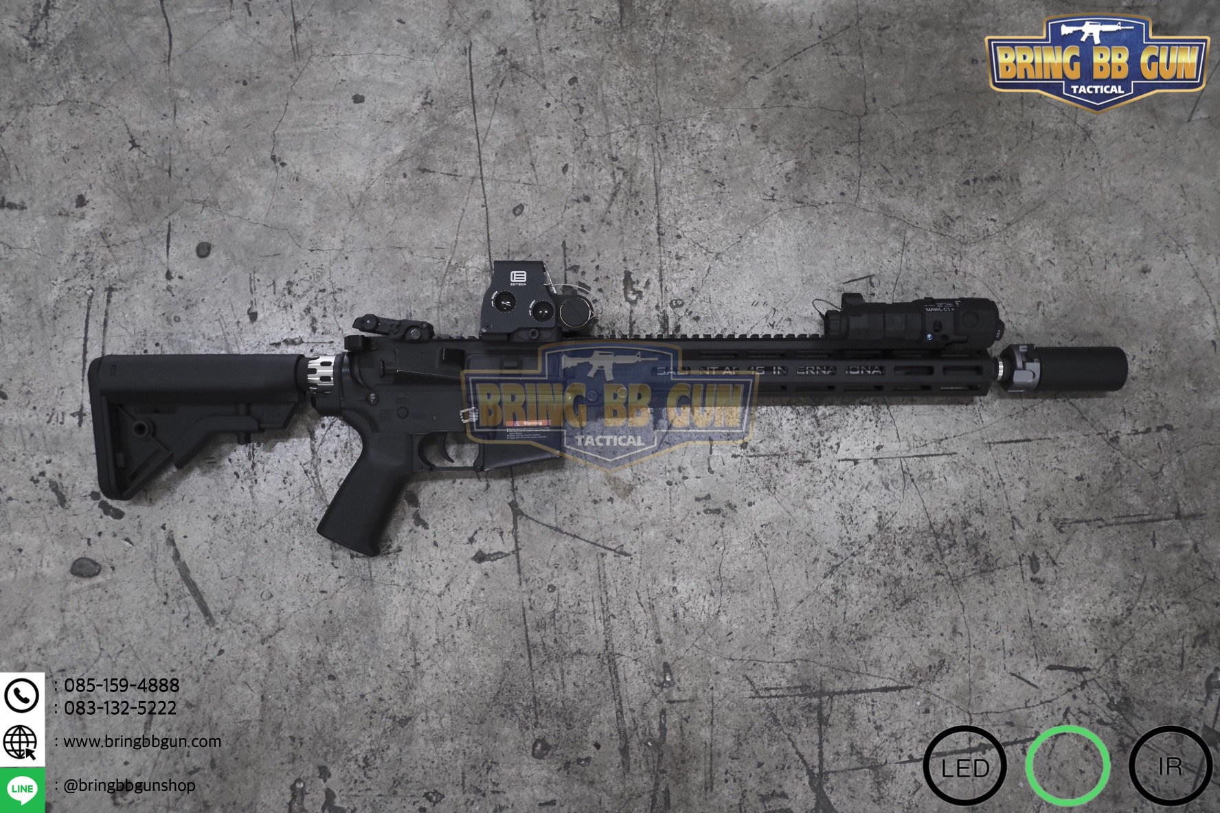 กล่องไฟฉาย+เลเซอร์ชี้เป้า+ไฟฉายIR+เลเซอร์ชี้เป้าIR (อุปกรณ์เล็งช่วยส่องสว่าง) B.E. Meyer รุ่น MAWL-C1+