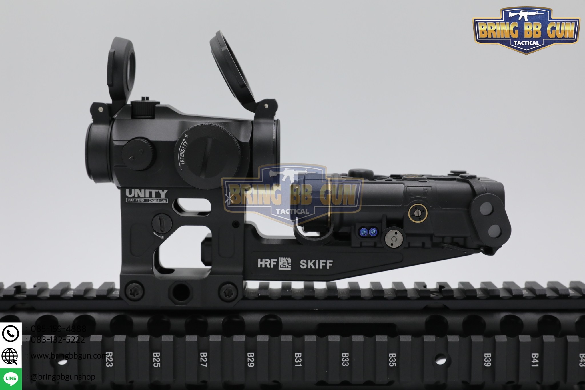 รางเสริม ยี่ห้อ HRF รุ่น Skiff ขาจับดอท Unity Fast (ขาUnity T1/T2) (SKIFF) (HRF SKIFF UNITY)