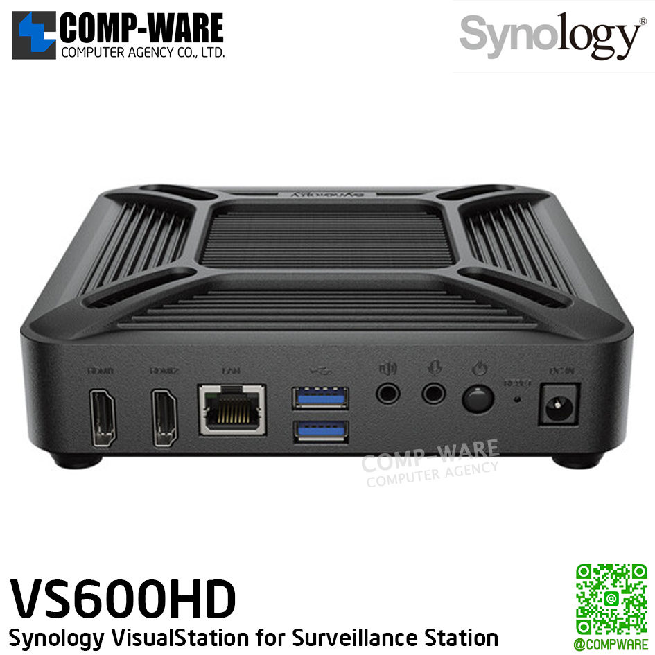 Synology VisualStation VS600HD for Surveillance Station / 2xHDMI / 2xUSB3.2 Gen1 / 1x1GbE RJ-45 / 3Y Warranty / กรณีสินค้าหมด MOQ = 4 units ขึ้นไป