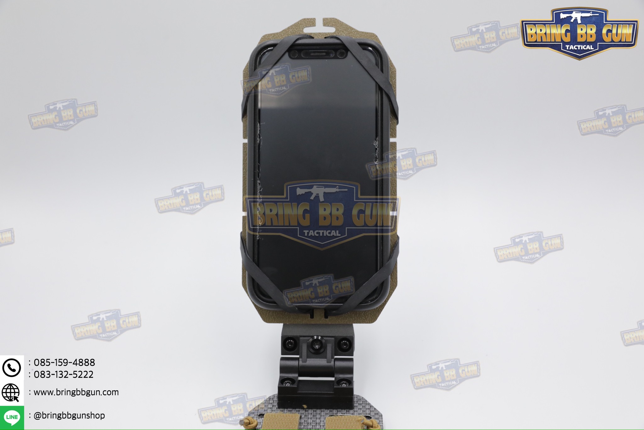 Tactical Rotating Phone Holder เคสโทรศัพท์ติดเสื้อเวส แบบปรับองศาได้ (Folded Navigation Board) (Tactical MOLLE Phone Holder) (Navboard Fliplite Chest Smartphone Mount)