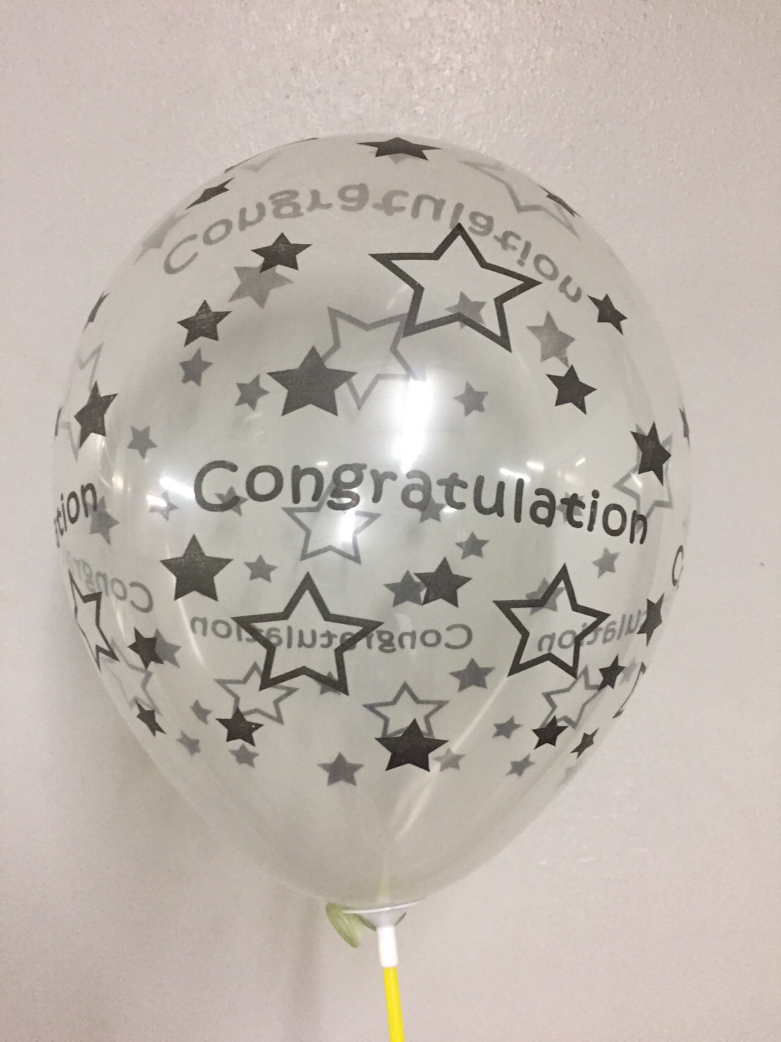 ลูกโป่งลายcongratulationsดาวตรง12นิ้ว: 50ใบต่อแพ็ค