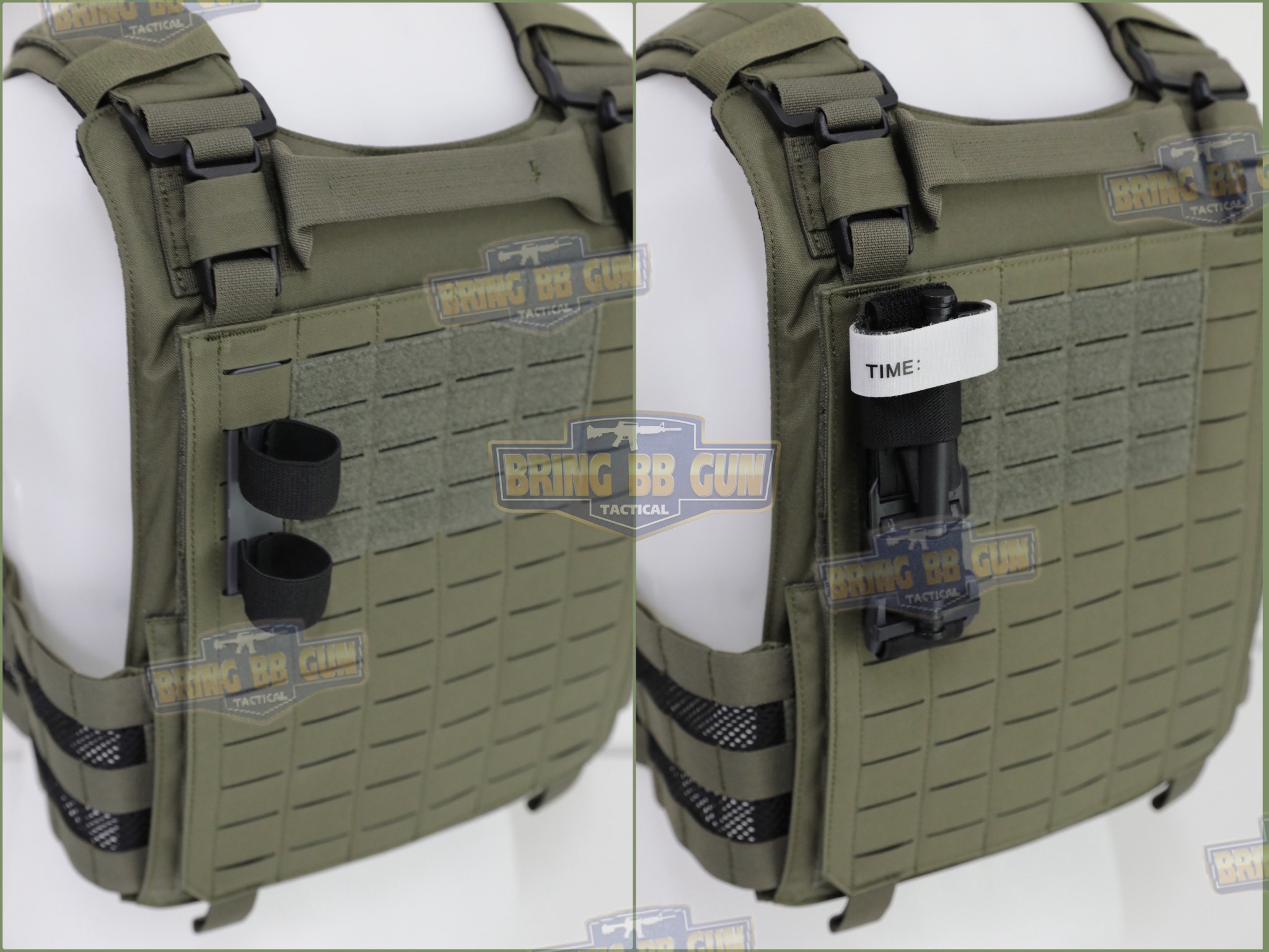 สายรัดเก็บทูนิเก้ แบบMolle ติดเข็มขัดยุทธวิธี/เสื้อเวส ยางยืด(สำหรับเก็บทูนิเก้) แบบMolle ติดเข็มขัดยุทธวิธี/เสื้อเวส สายรัดจัดเก็บอุปกรณ์ทูนิเก้ แบบMolle (Belt Mounted Elastic Tourniquet) (Elastic TQ Holder) (Tourniquet Holder)