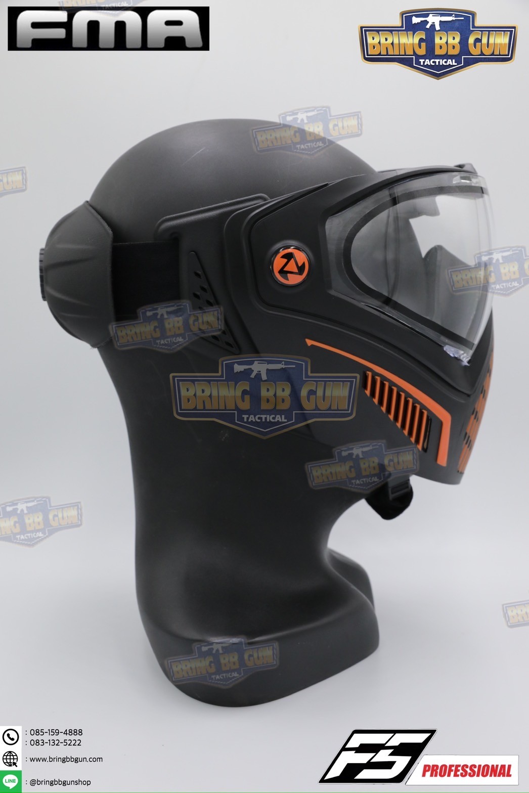 หน้ากาก F5 ยี่ห้อ FMA (FMA F5 STORM GOGGLE MASK) (F5 Professional) (Storm Goggle Mask)