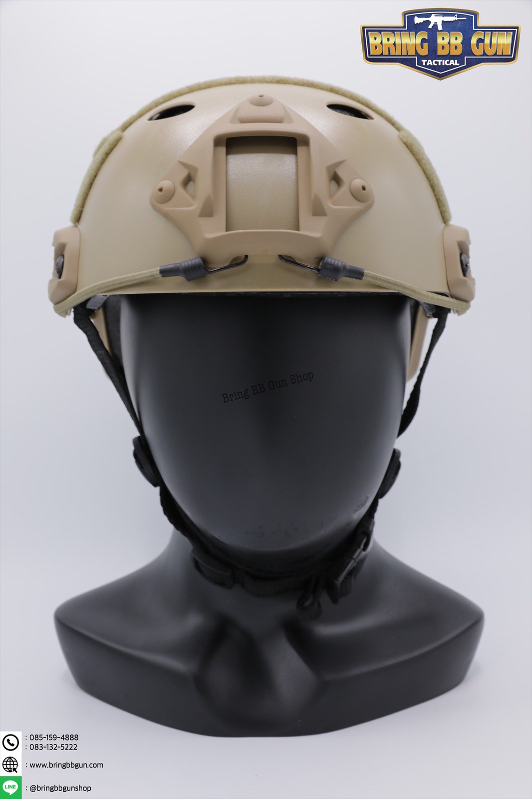 หมวก Fast (หมวกฟาส) (Fast Helmet PJ type) รุ่น Standard-pound holes
