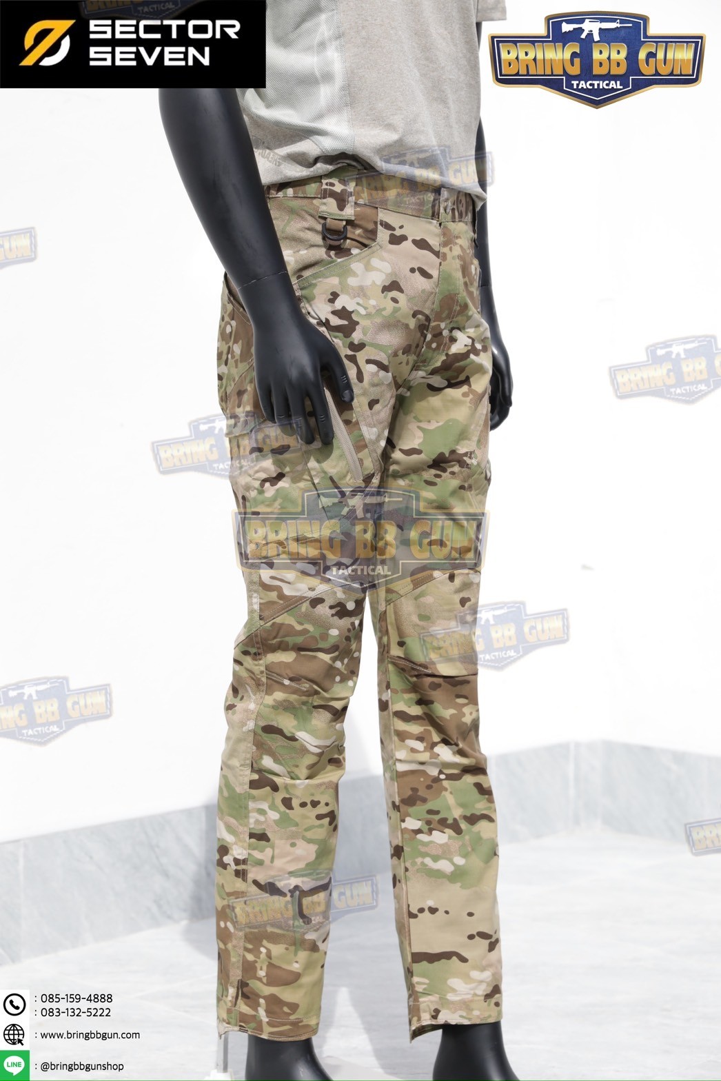 กางเกงขายาว Sector Seven รุ่น IX9C (ผ้าตาราง) (ผ้าบาง)