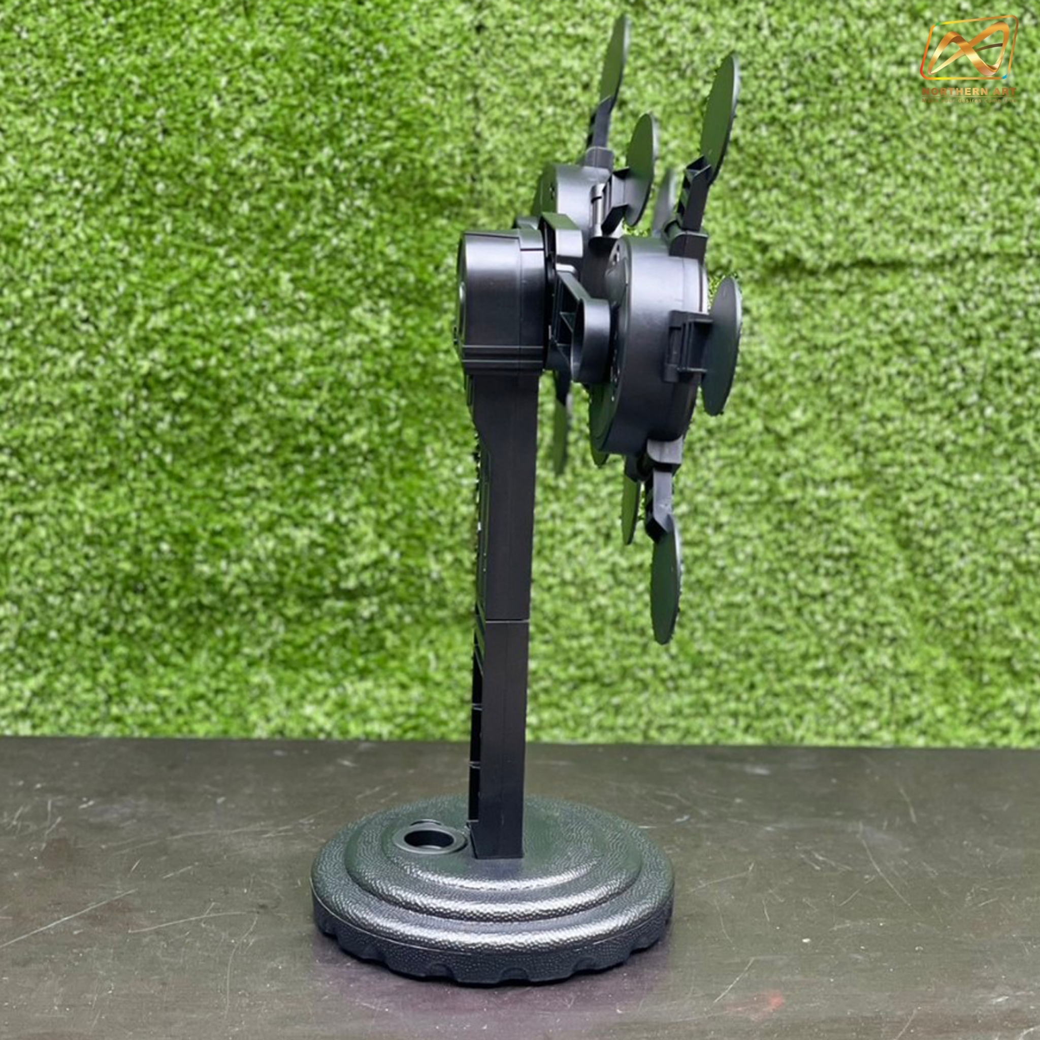 เกมส์ยิงเป้าหมุน เป้าหมุน 360 องศา จำนวน 10 เป้า จอ LED นับคะแนน พร้อมปืนกระสุนโฟม 1 ชุด