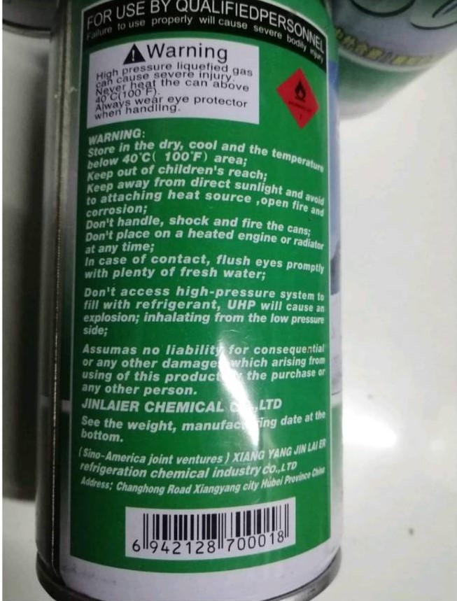 0000462 น้ำยาทำความเย็น R600 ของตู้เย็น ได้ทุกยี้ห้อ ของคอมเพรสเซอร์