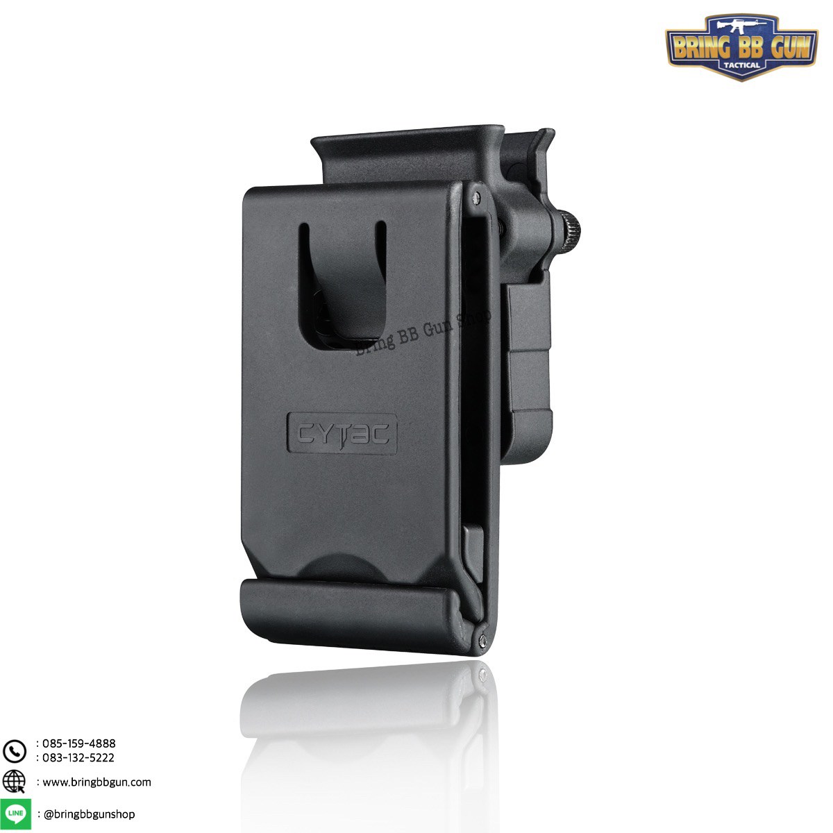 ซองแม็กกระซีนเดี่ยว Universal ยี่ห้อ Cytac รุ่น สั้น (Sig Sauer P365) (Single Magazine Pouch for Sig P365)